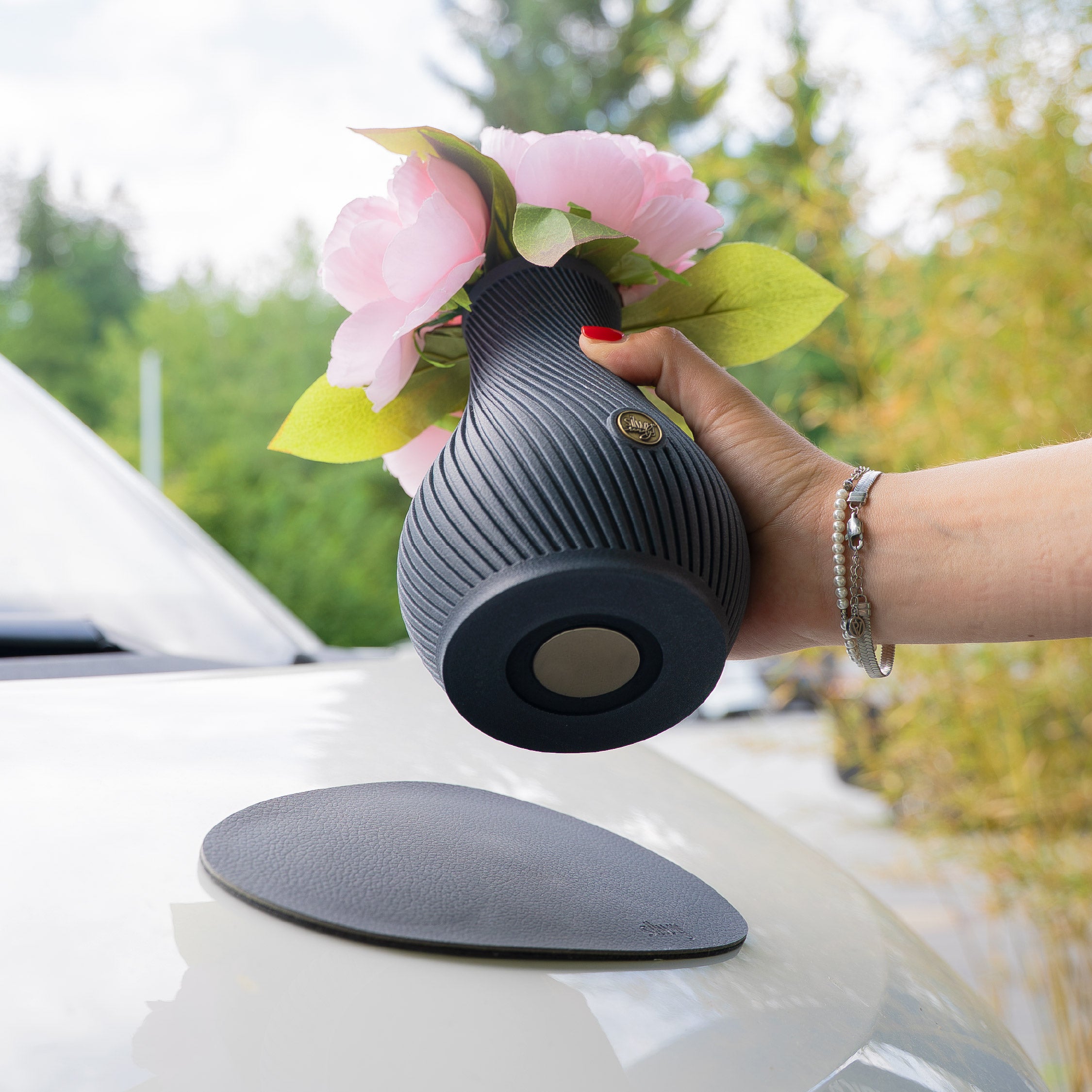 Magnet-Vase PURE DARK GREY
