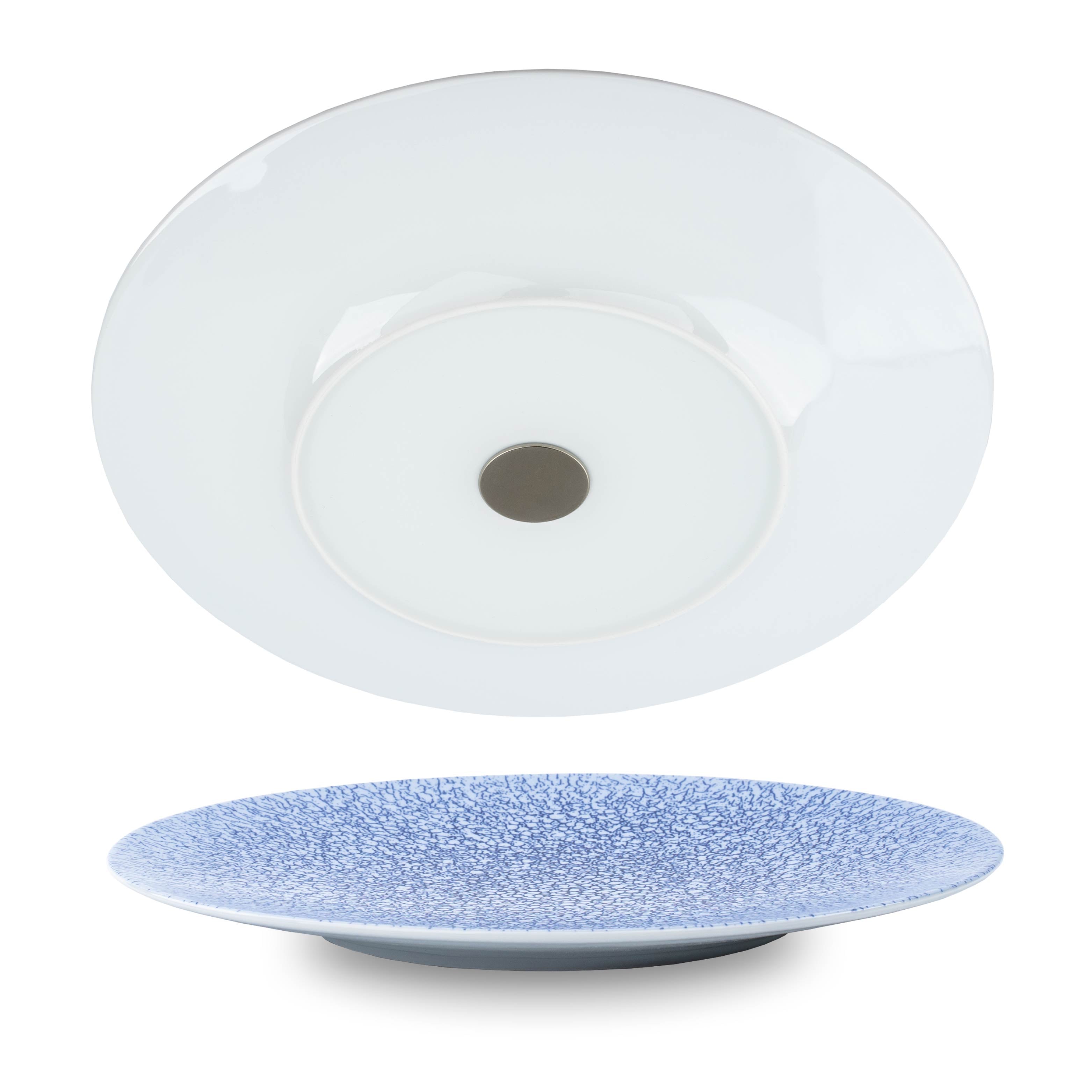 Second choice: Magnetic porcelain dinner plate OCEAN