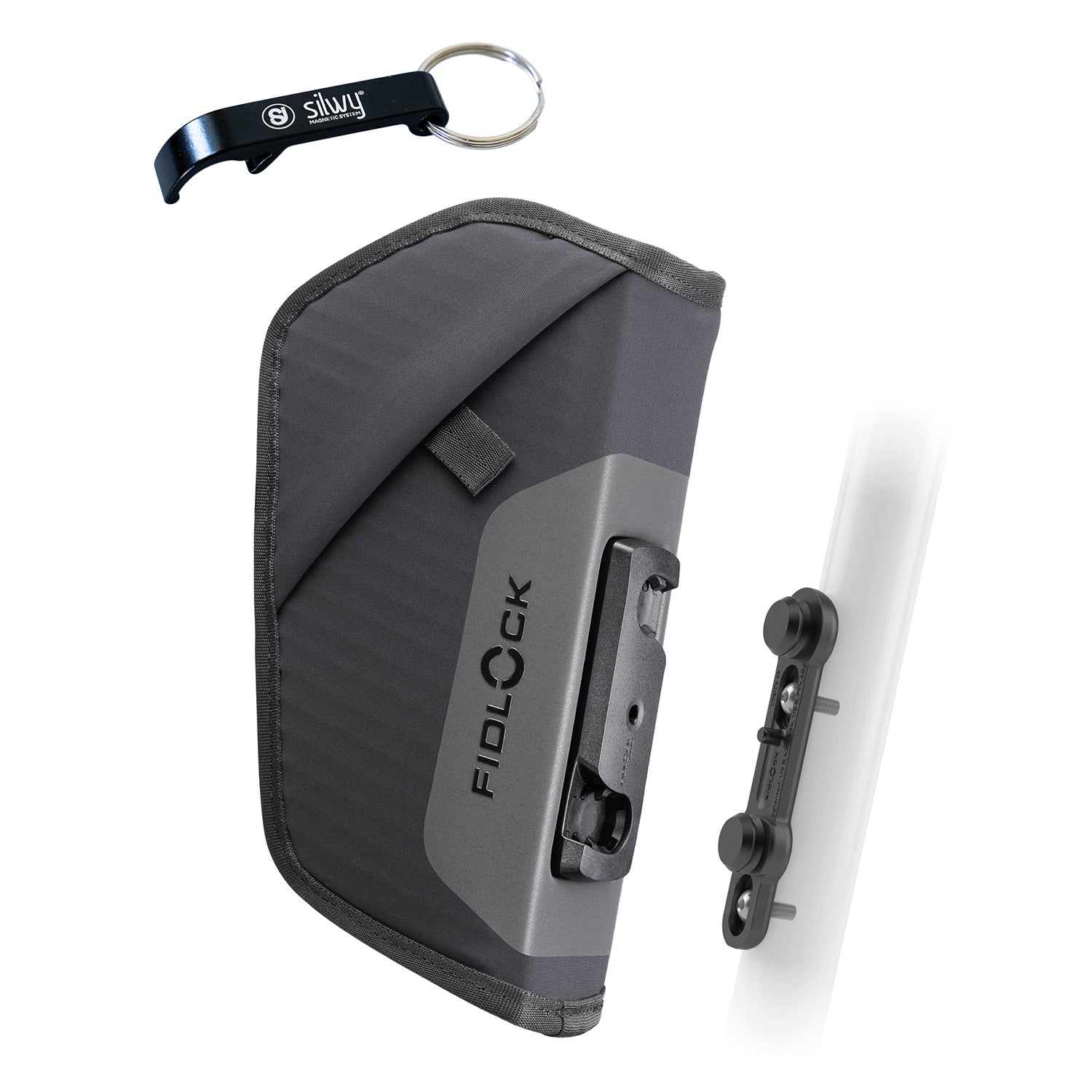fidlock fahrradtasche Magnet-Tasche FIDLOCK TWIST essential bag BLACK inkl. bike base