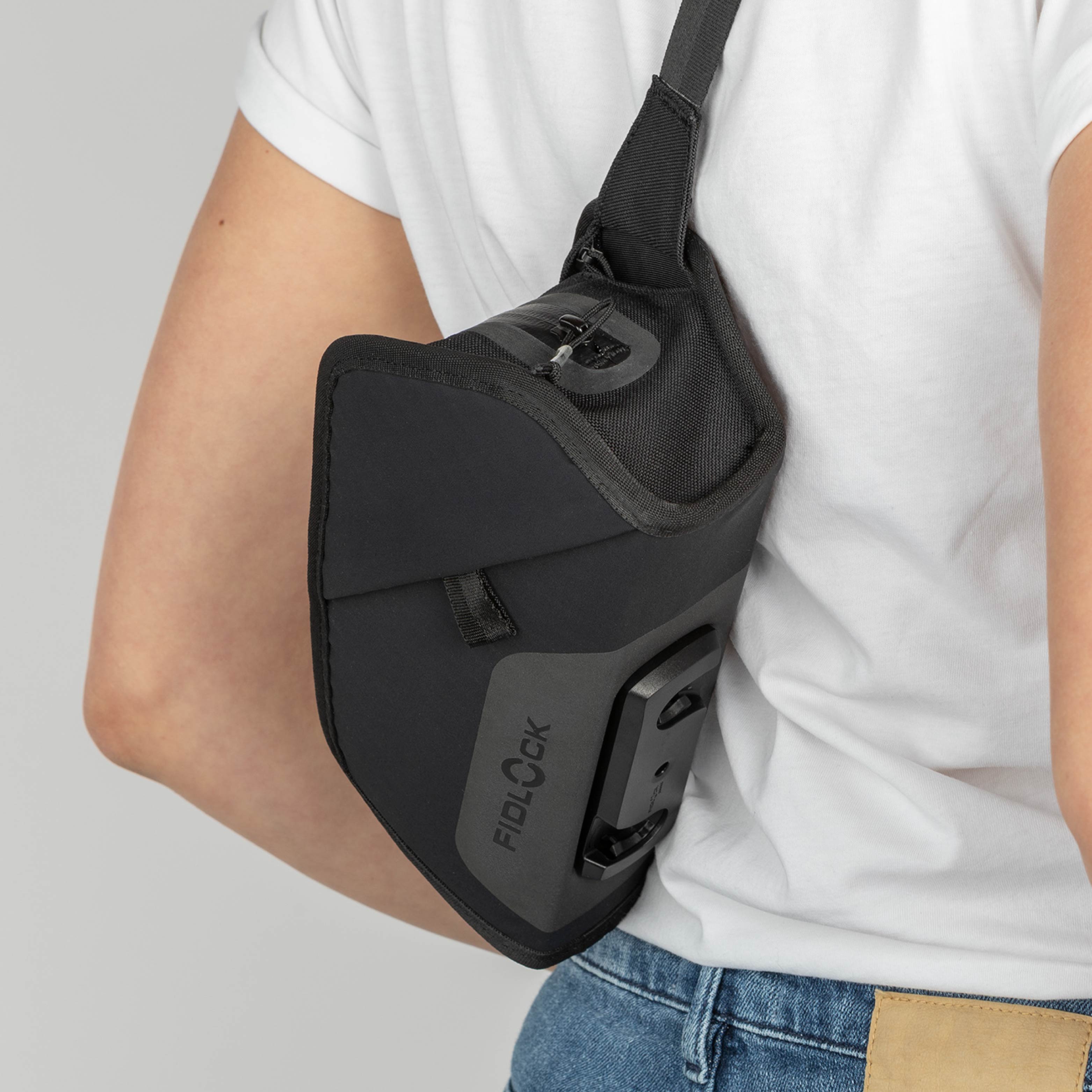 fahrrad flickzeug tasche Magnet-Tasche FIDLOCK TWIST essential bag BLACK inkl. bike base