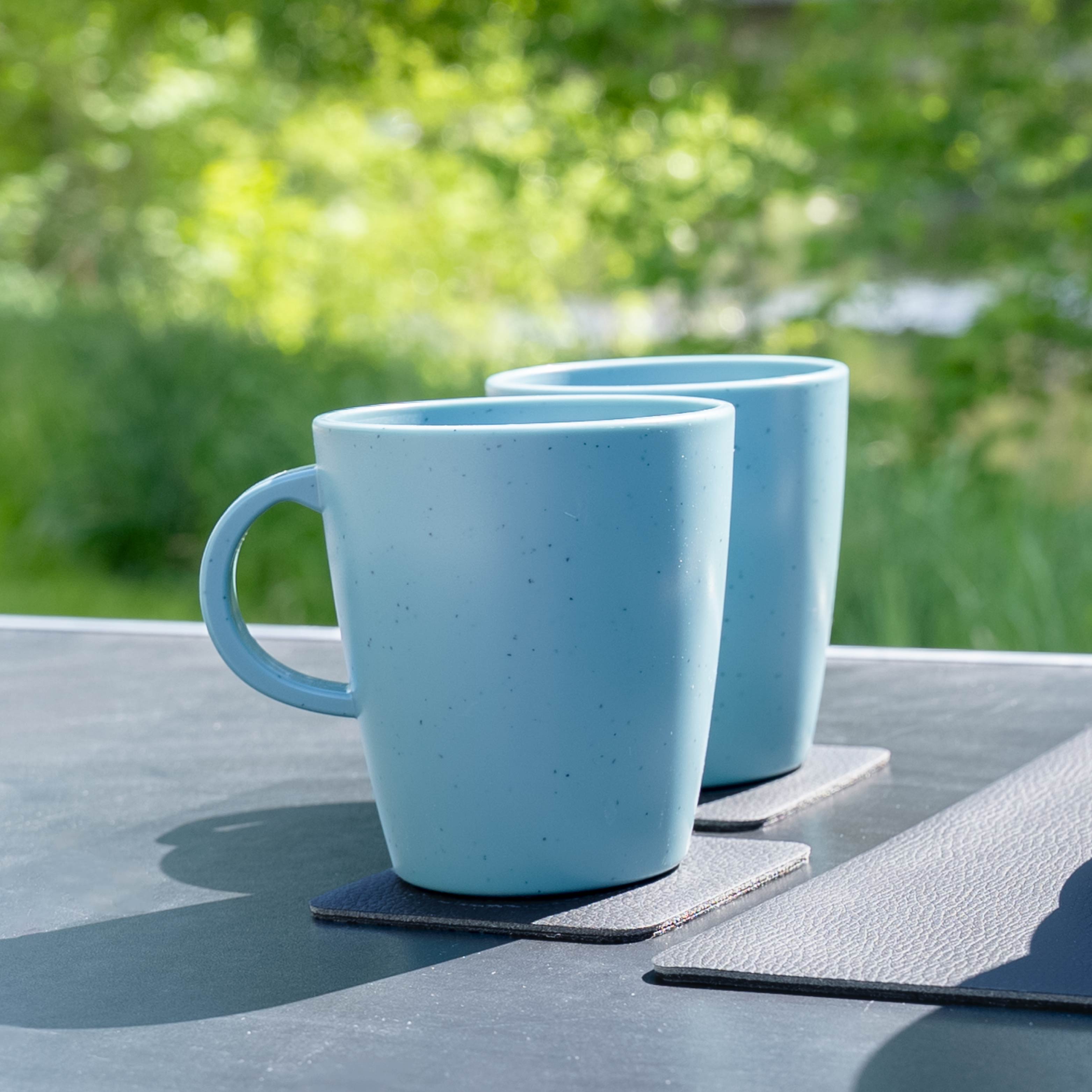 Magnet-Kunststofftassen DOLOMIT BLUE