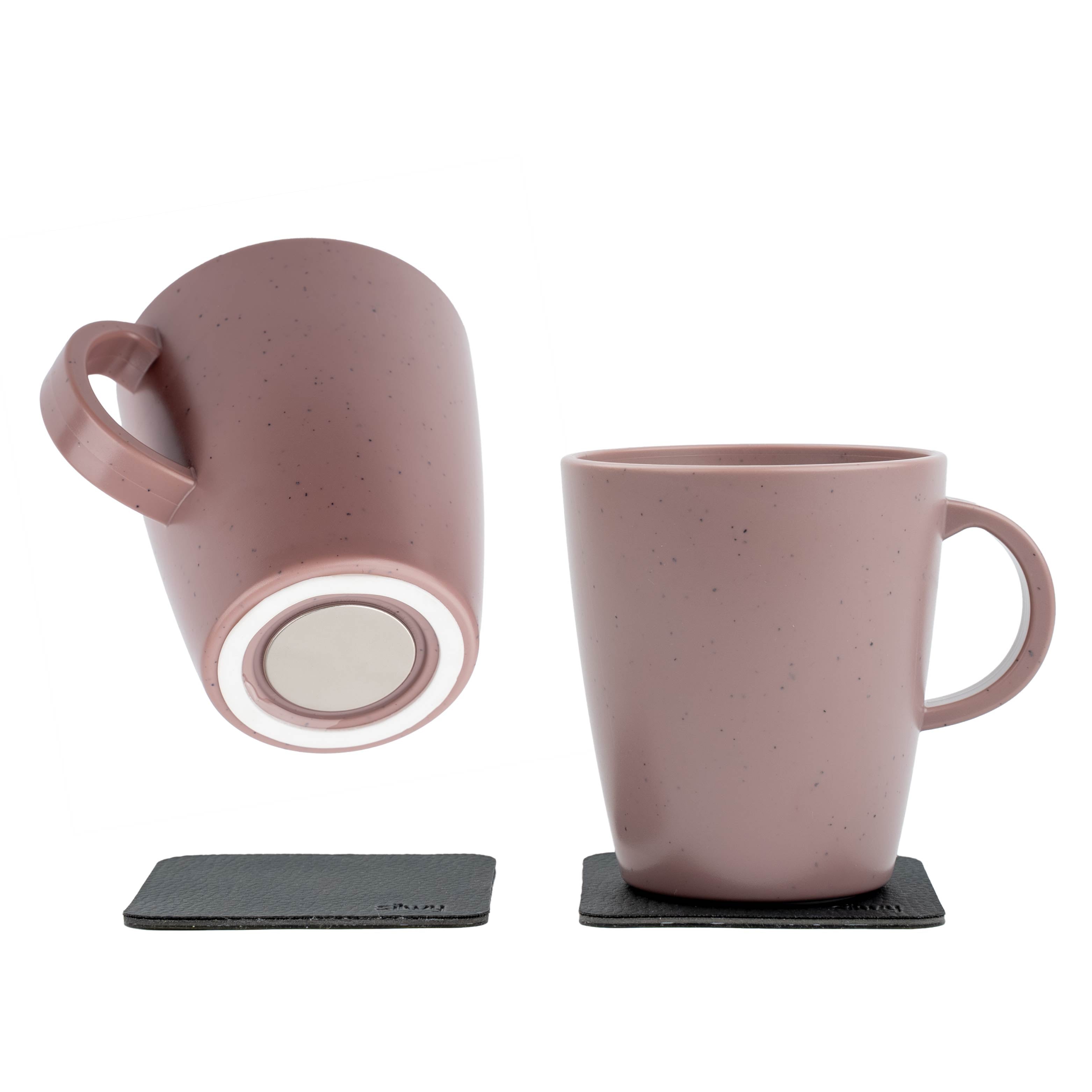 Magnet-Kunststofftassen DOLOMIT ROSE