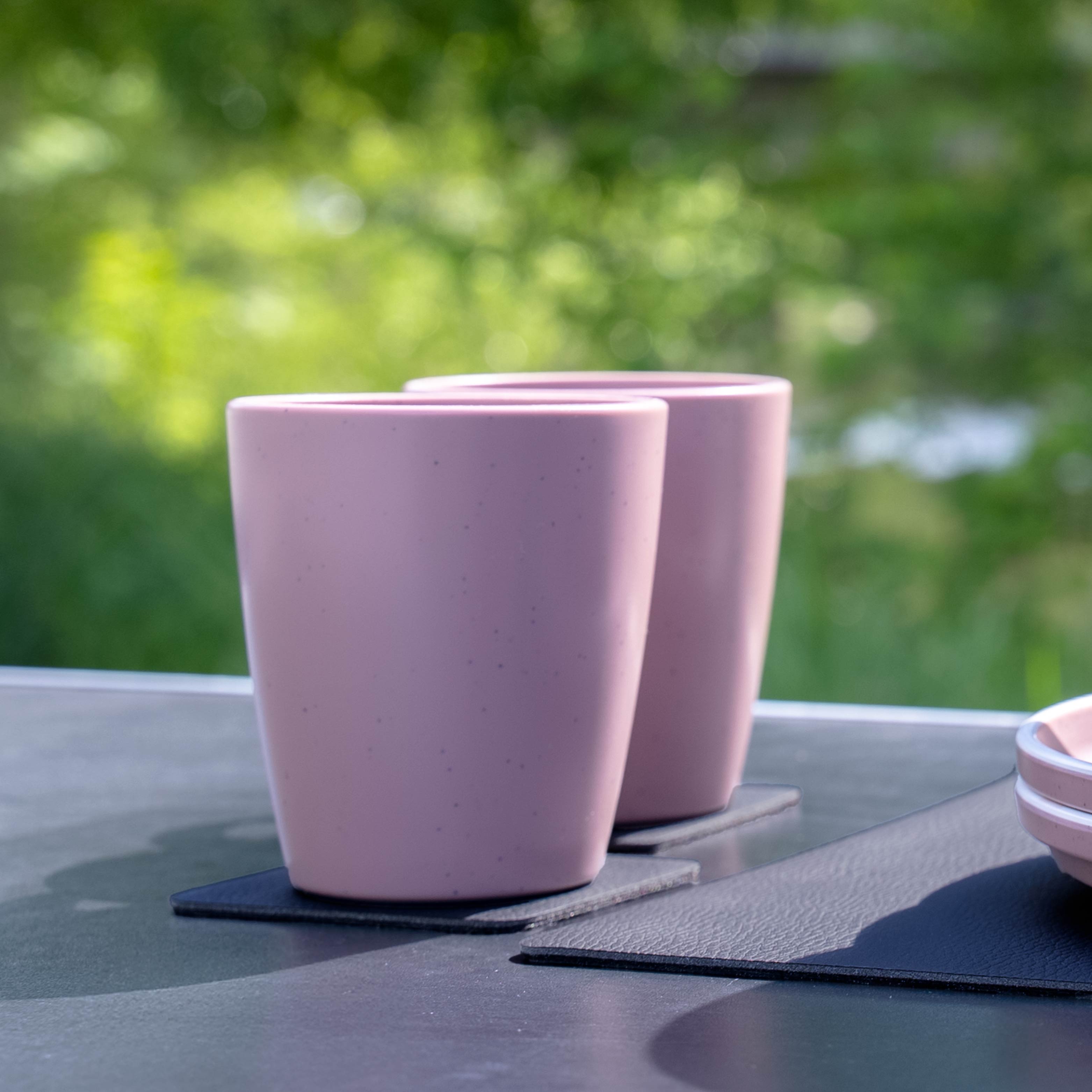 Magnet-Kunststofftassen DOLOMIT ROSE