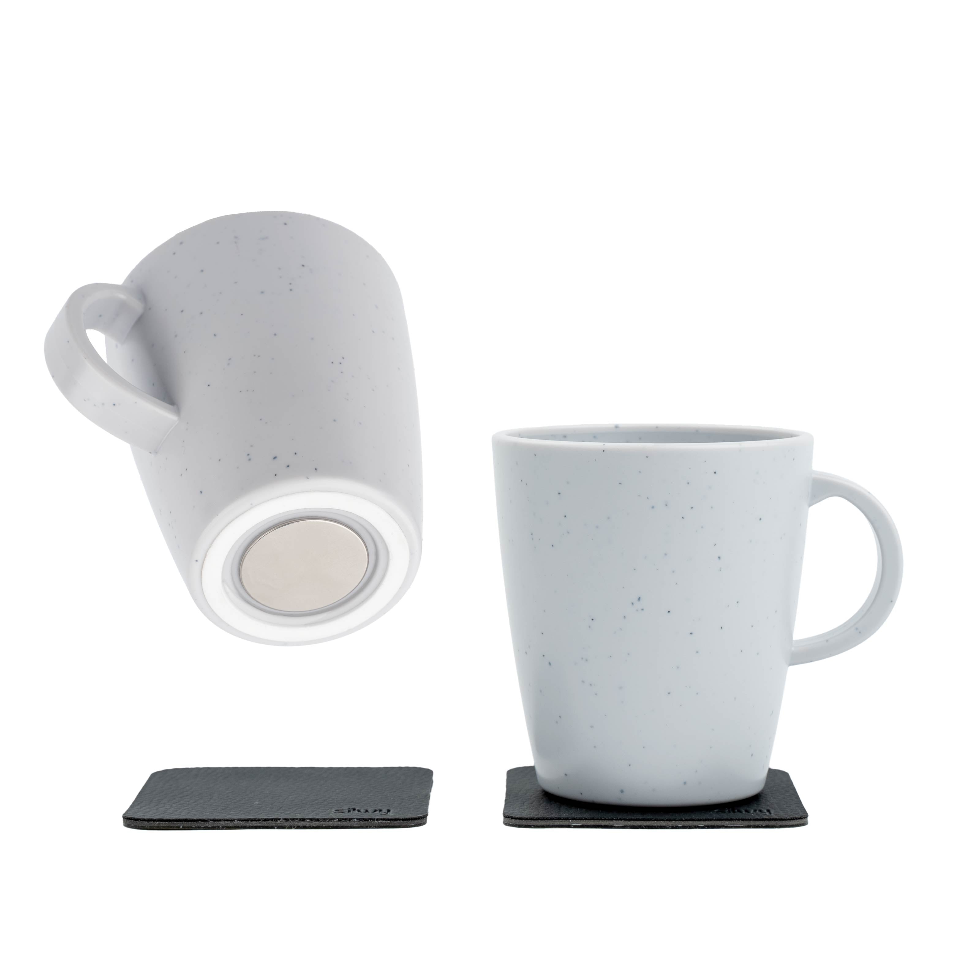 Magnet-Kunststofftassen DOLOMIT WHITE