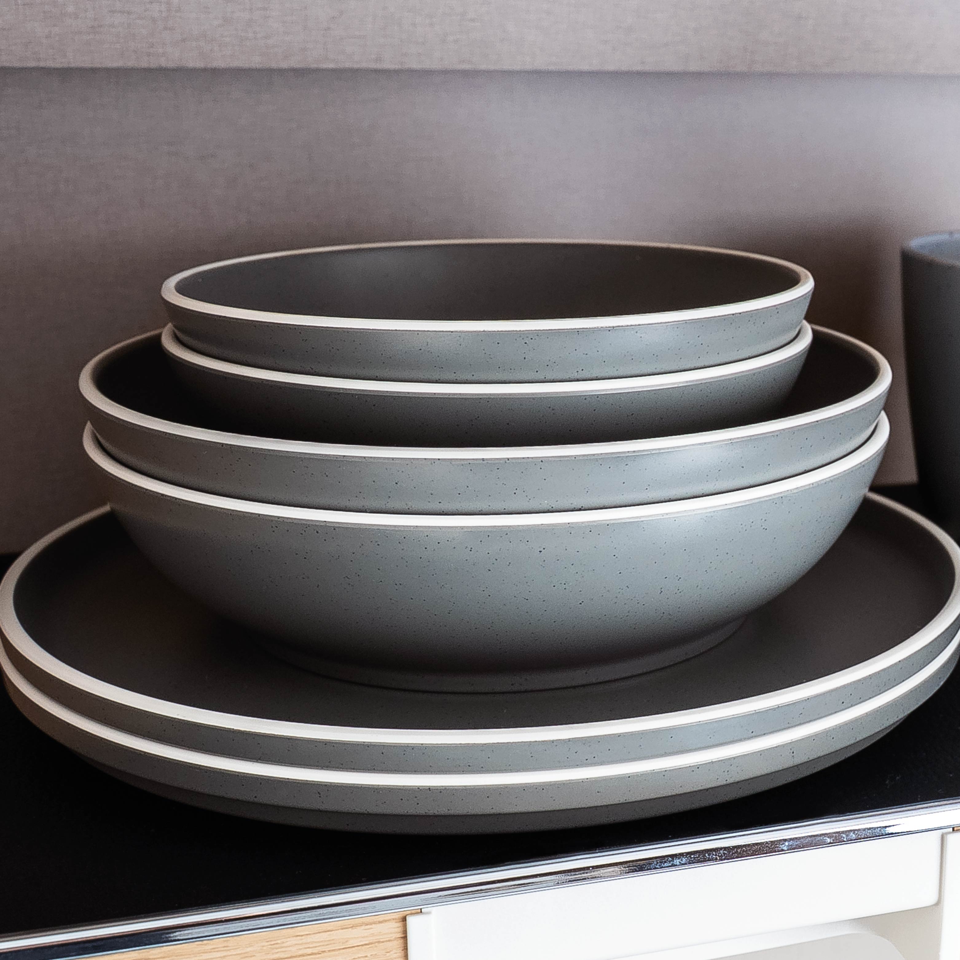 Magnet-Kunststoffteller DOLOMIT GREY ⌀ 25 cm