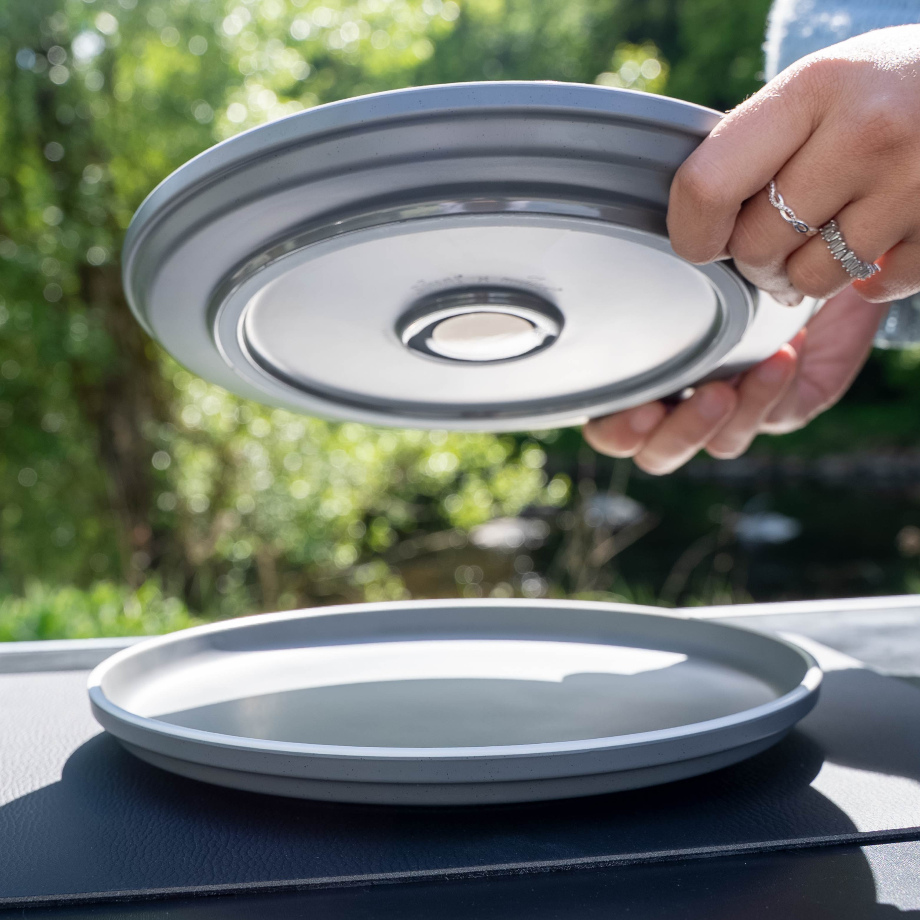 Magnet-Kunststoffteller DOLOMIT GREY ⌀ 25 cm