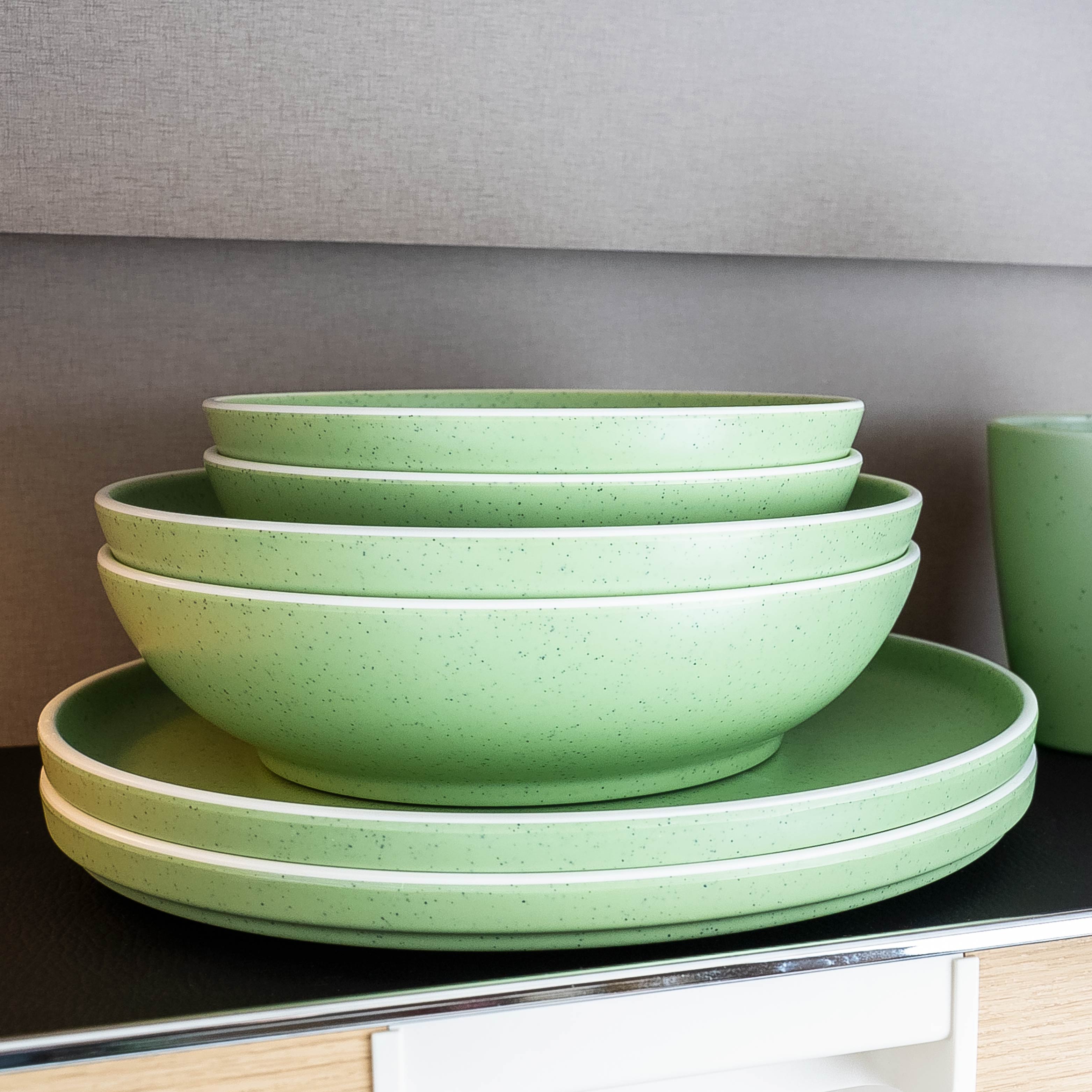 Magnet-Kunststoffteller DOLOMIT GREEN ⌀ 25 cm