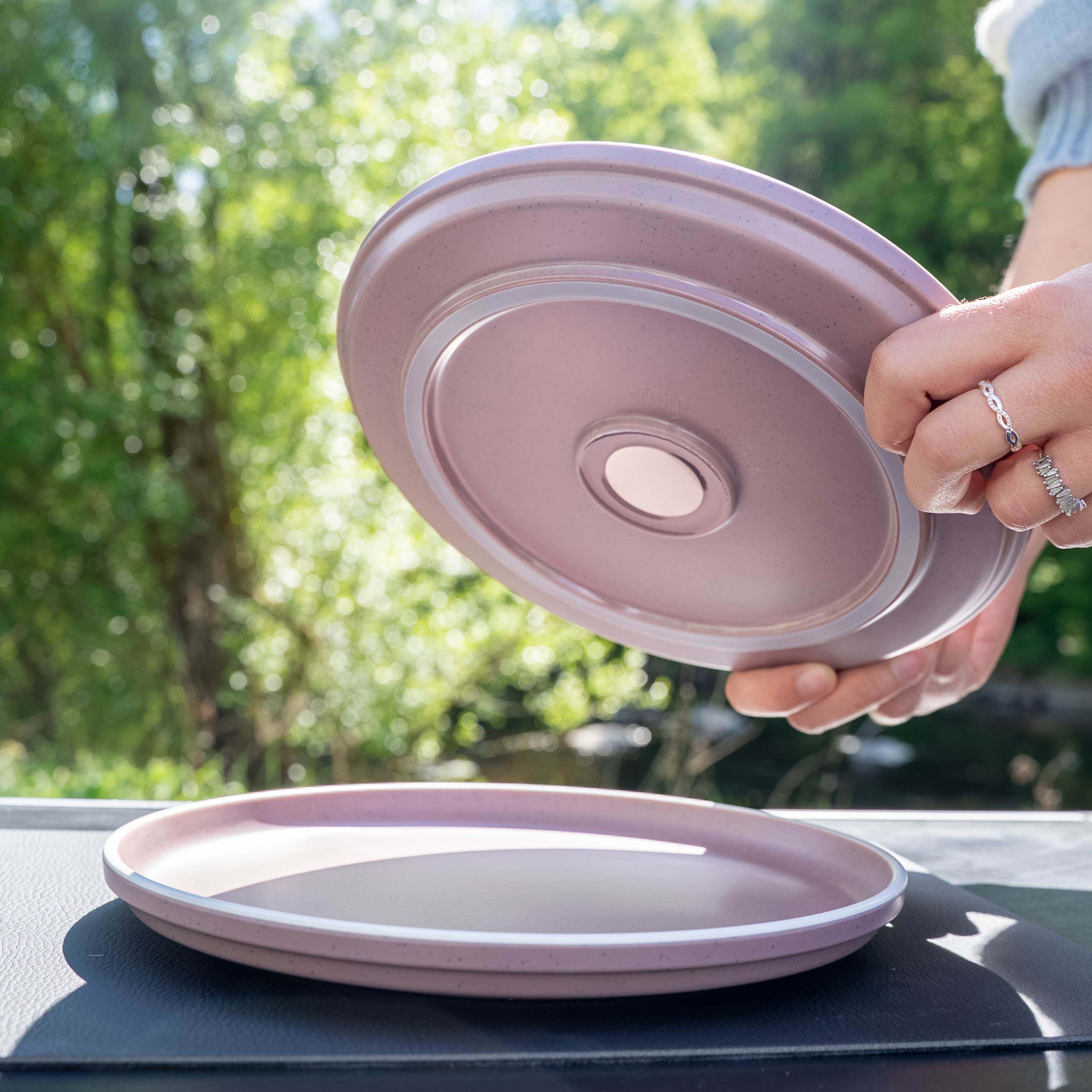 Magnet-Kunststoffteller DOLOMIT ROSE ⌀ 25 cm