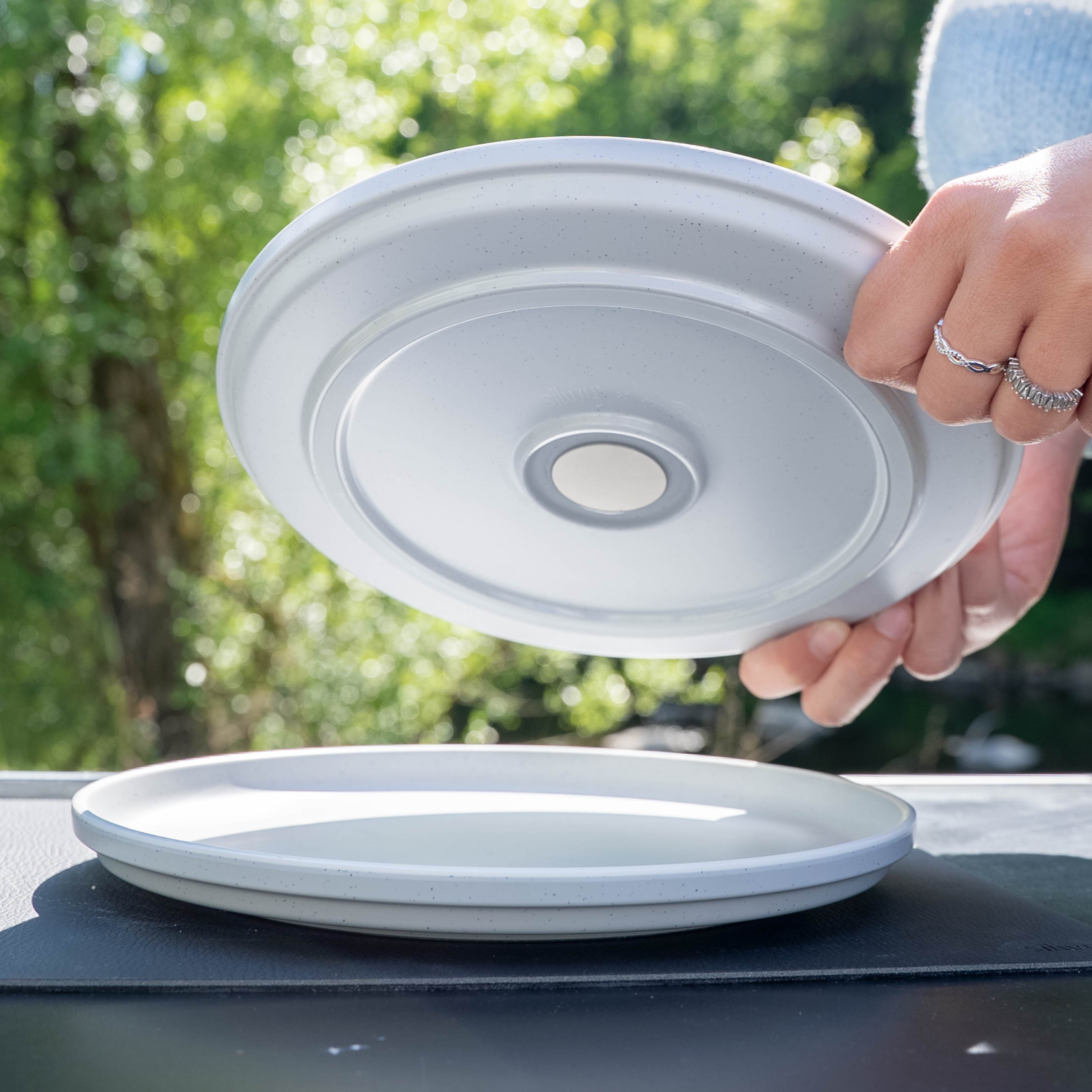 Magnet-Kunststoffteller DOLOMIT WHITE ⌀ 25 cm