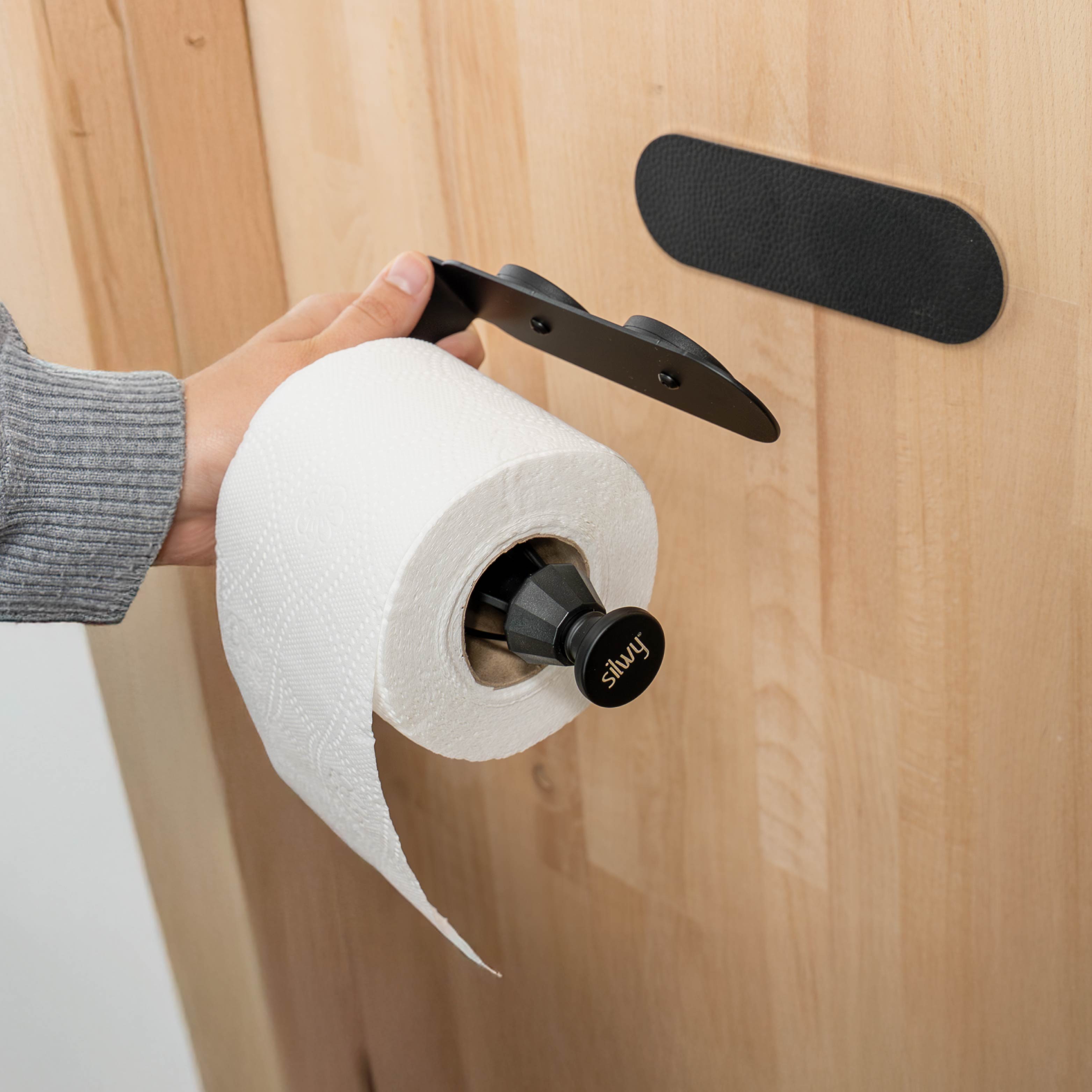 Magnet-Toilettenpapierhalter inkl. Metall-Leiste
