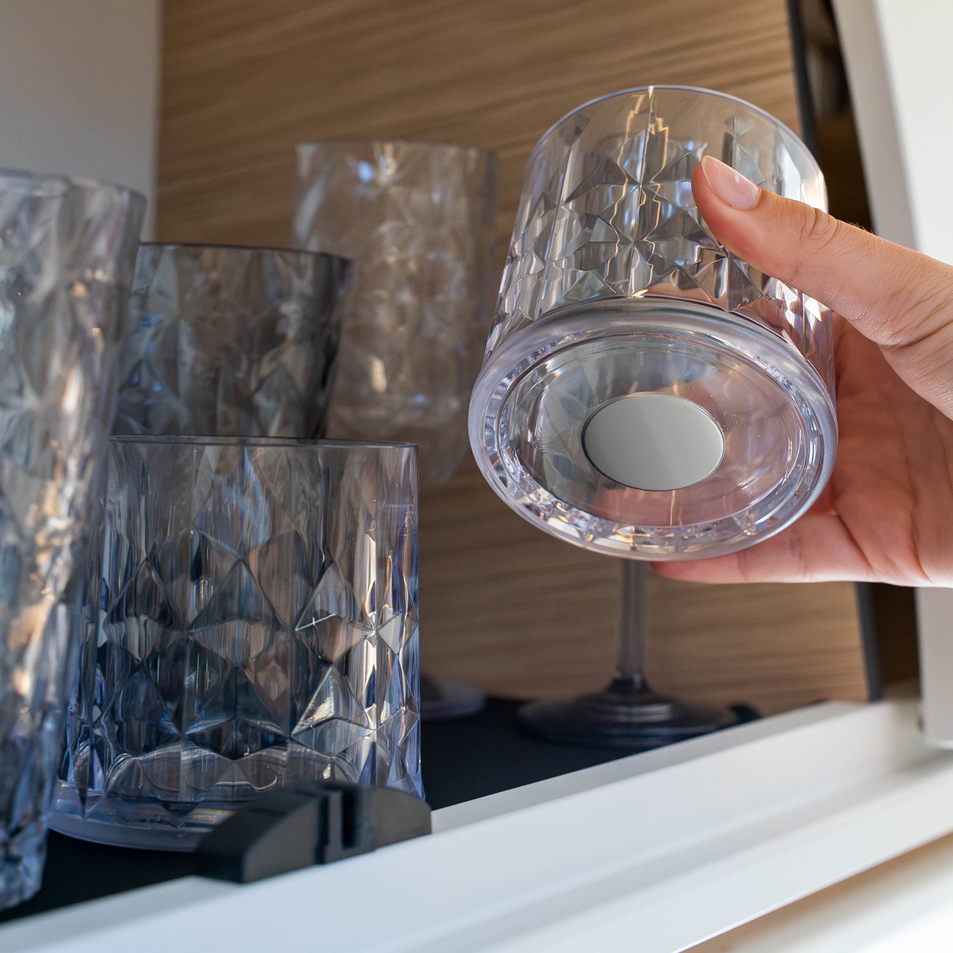 Magnet-Kunststoffgläser TUMBLER CLEAR