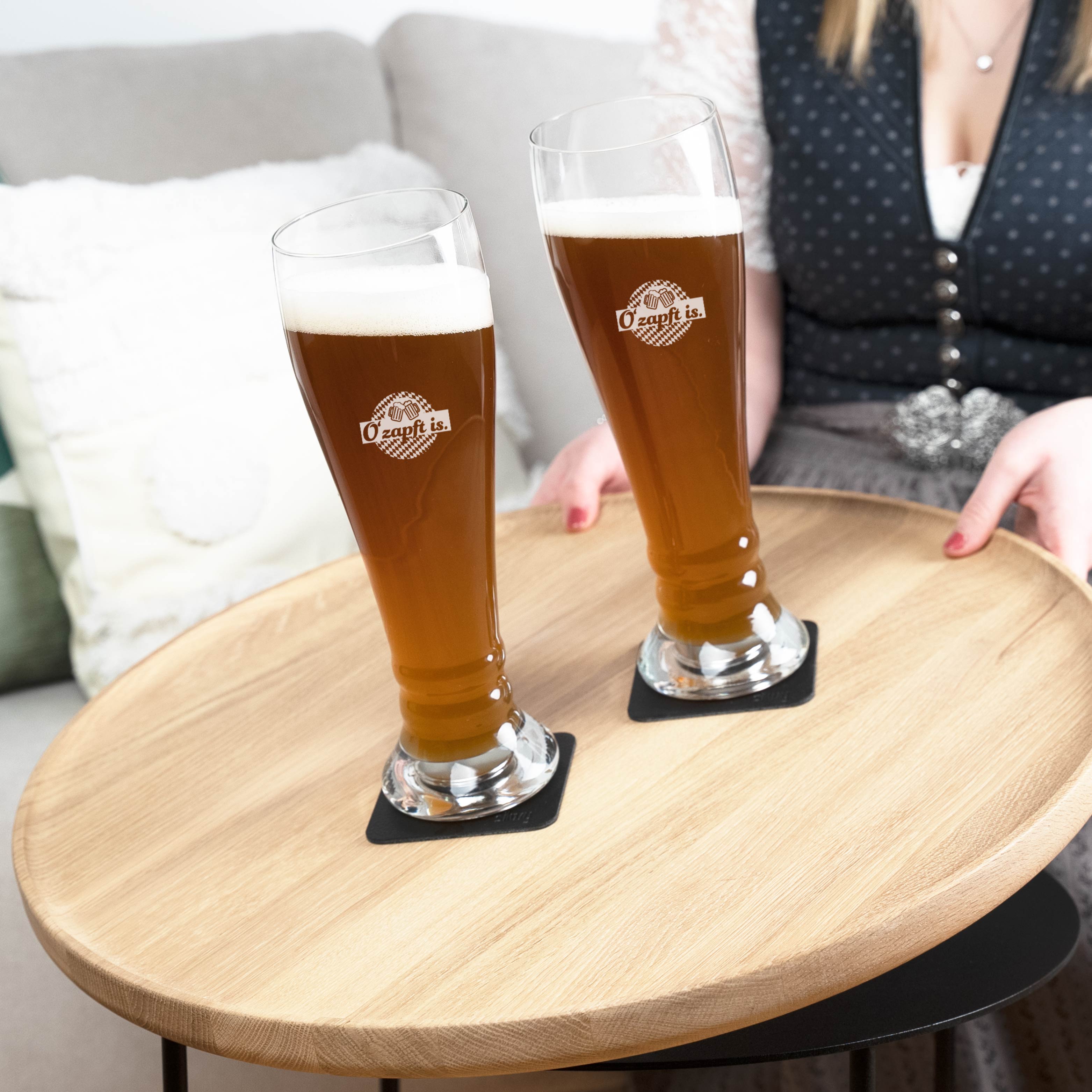 Magnet crystal glass WHEAT BEER O'ZAPFT IS