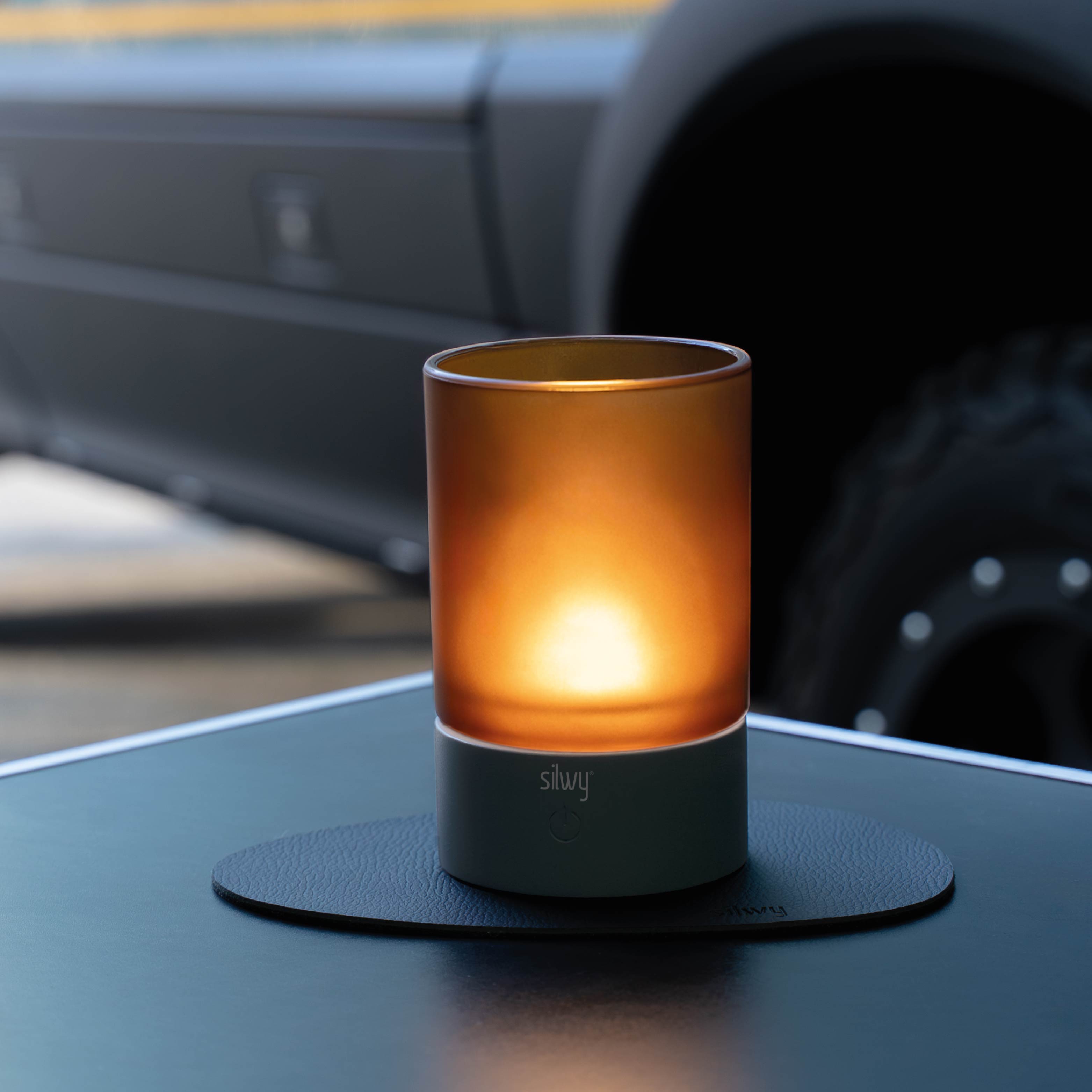 Magnet-Windlicht COGNAC inkl. Platzset