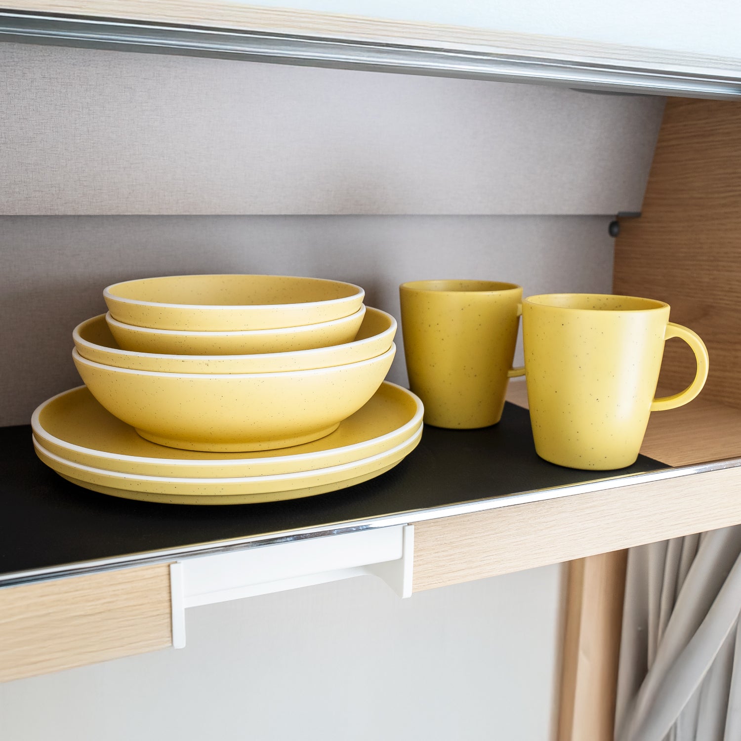 Magnet-Kunststoff-Geschirrset DOLOMIT YELLOW