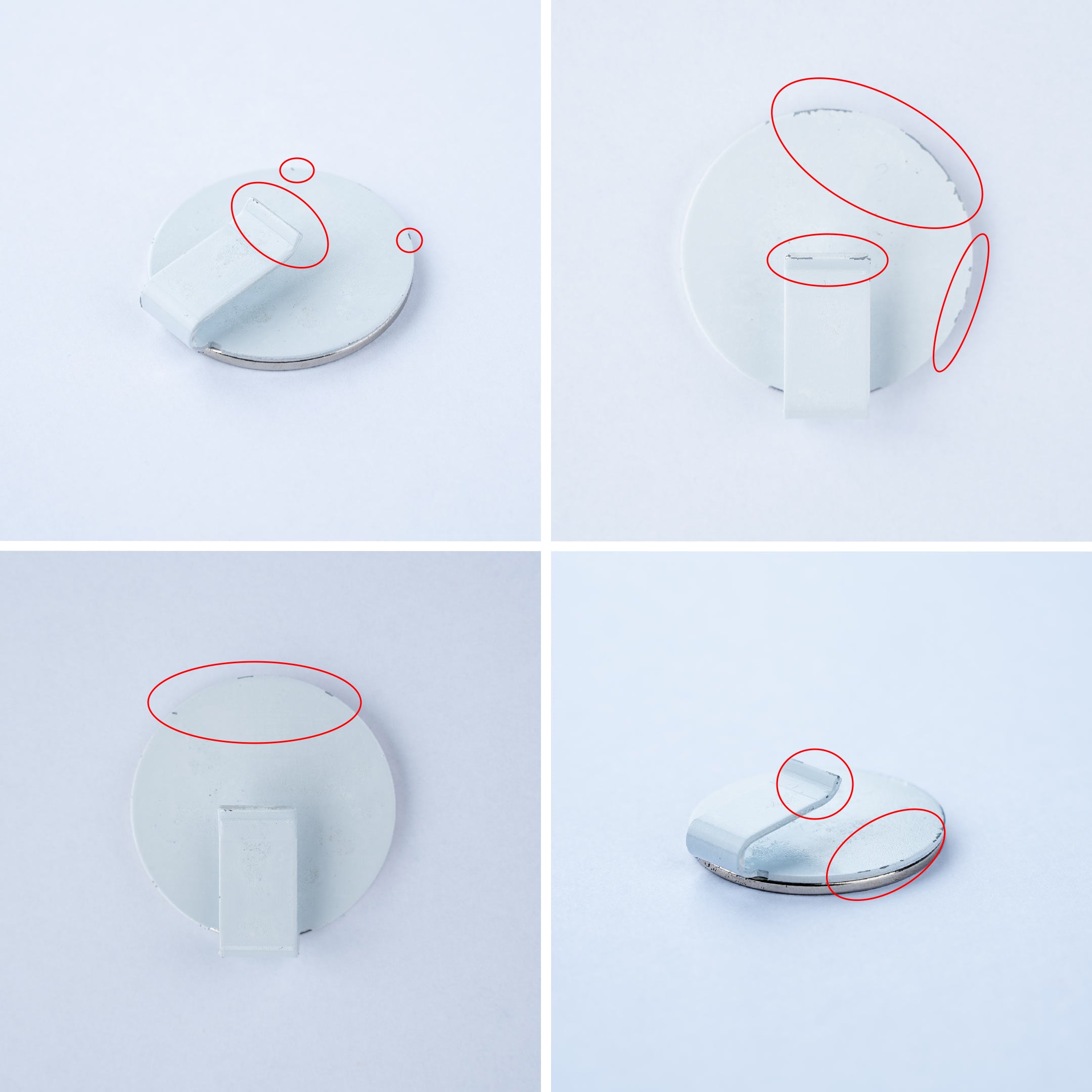 Second choice: Magnet hook CLEVER WHITE incl. pad WHITE
