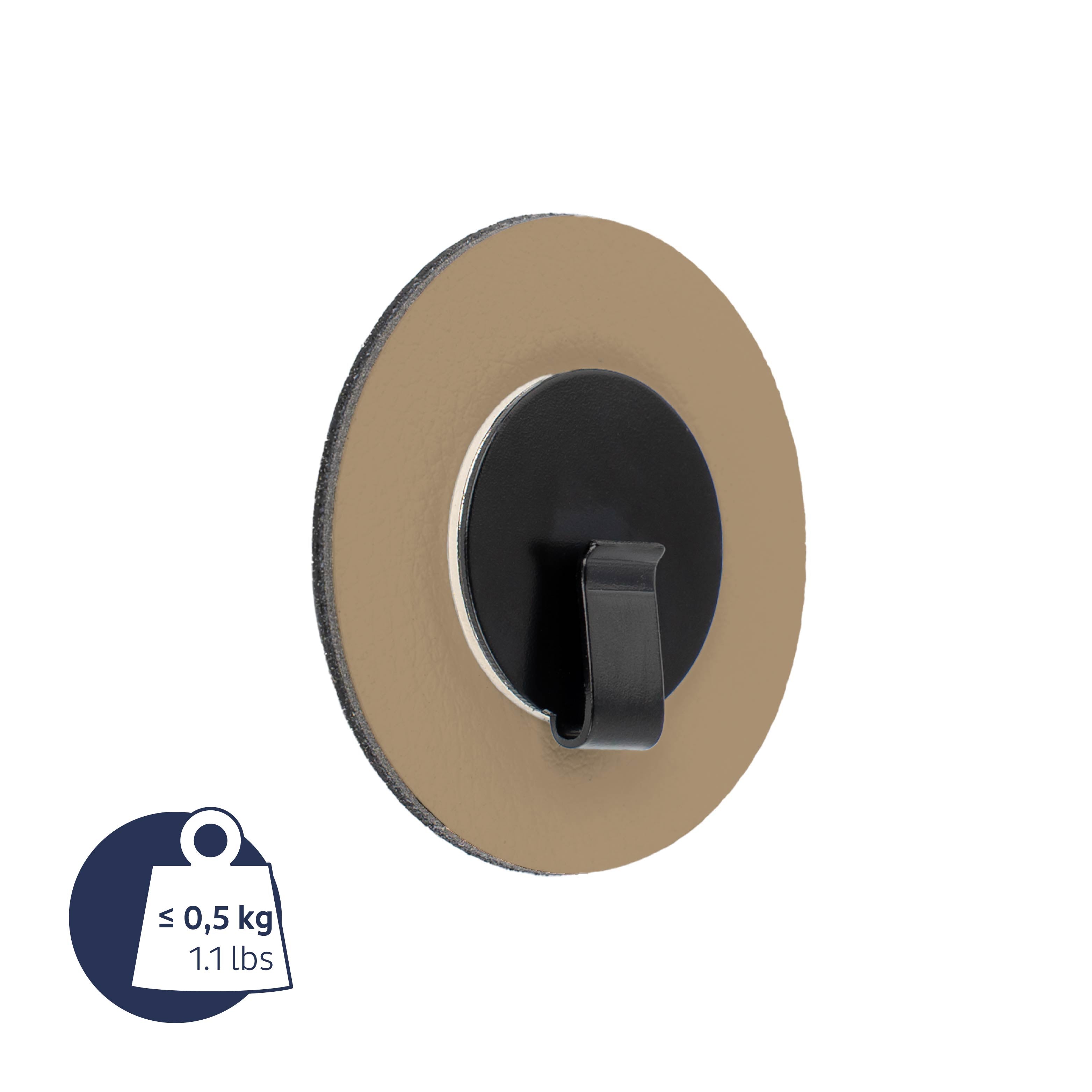 Magnet Hook CLEVER BLACK with Pad BEIGE
