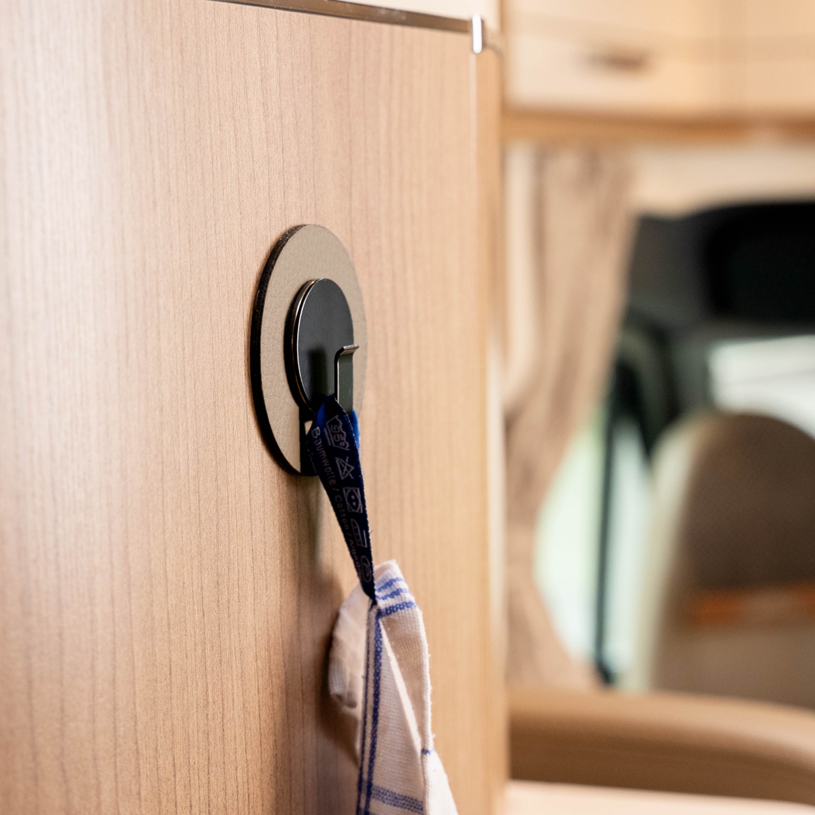 Magnet Hook CLEVER BLACK with Pad BEIGE