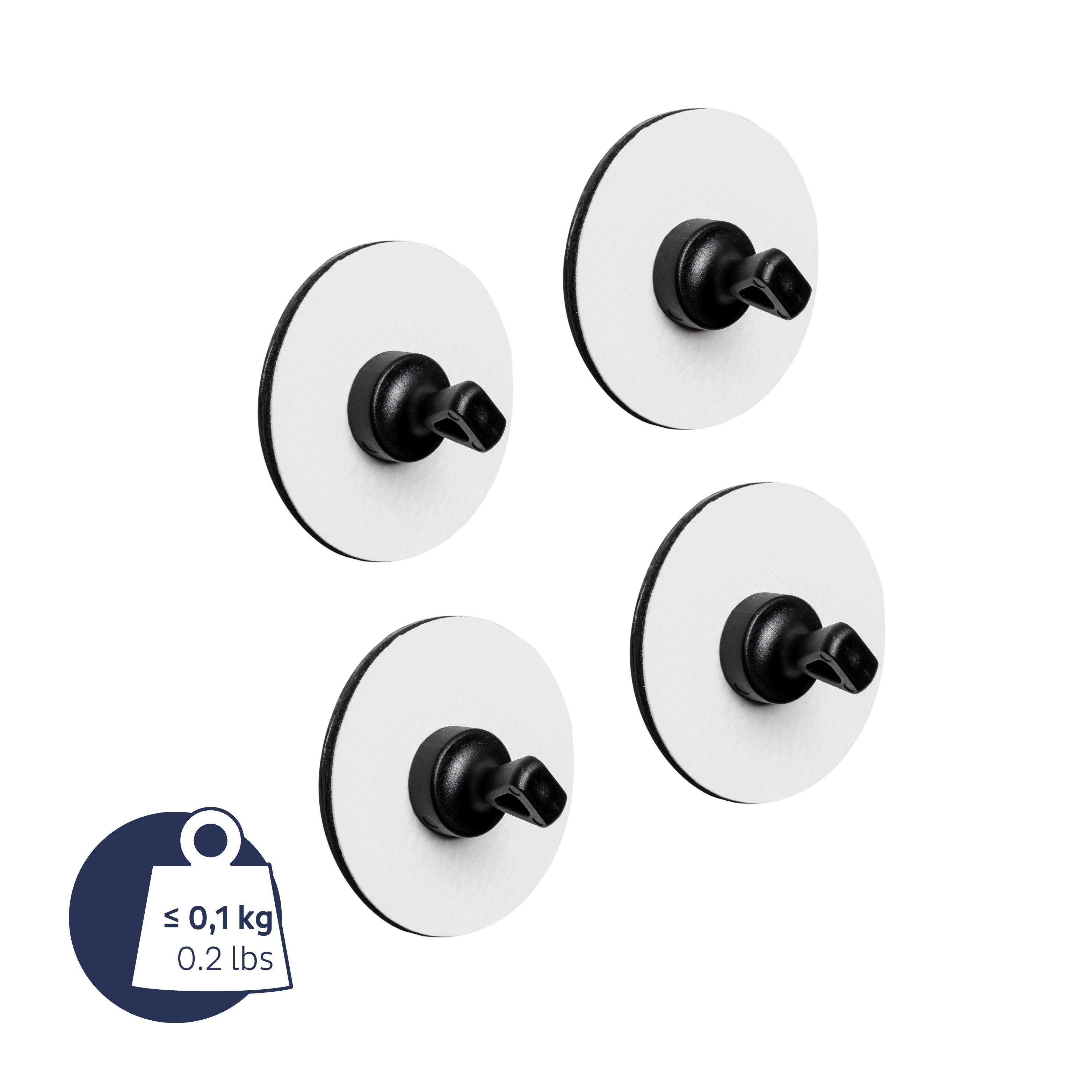 Magnetic pins FLEX incl. pads WHITE