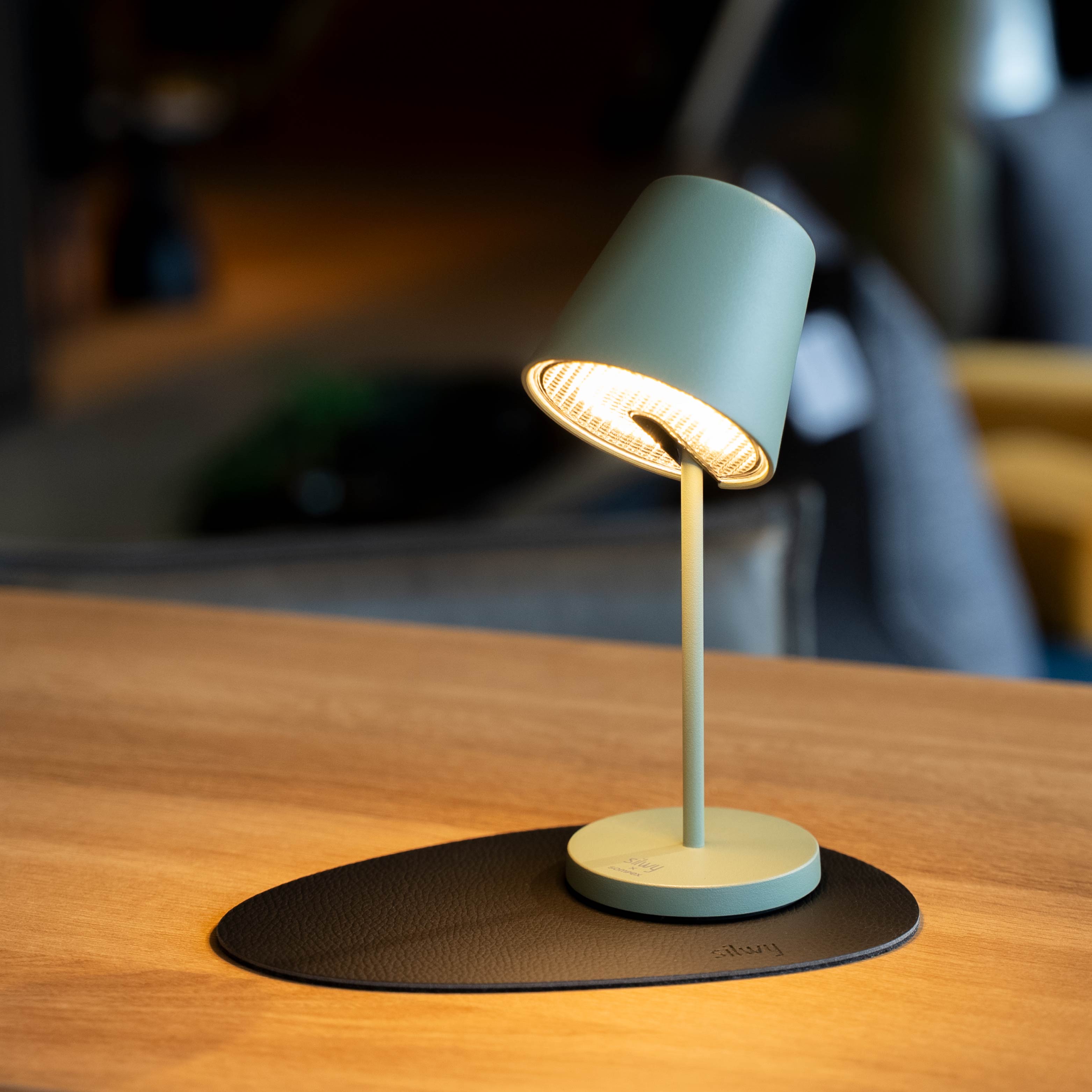Magnetic lamp PORTOFINO OLIVE including placemat and pad