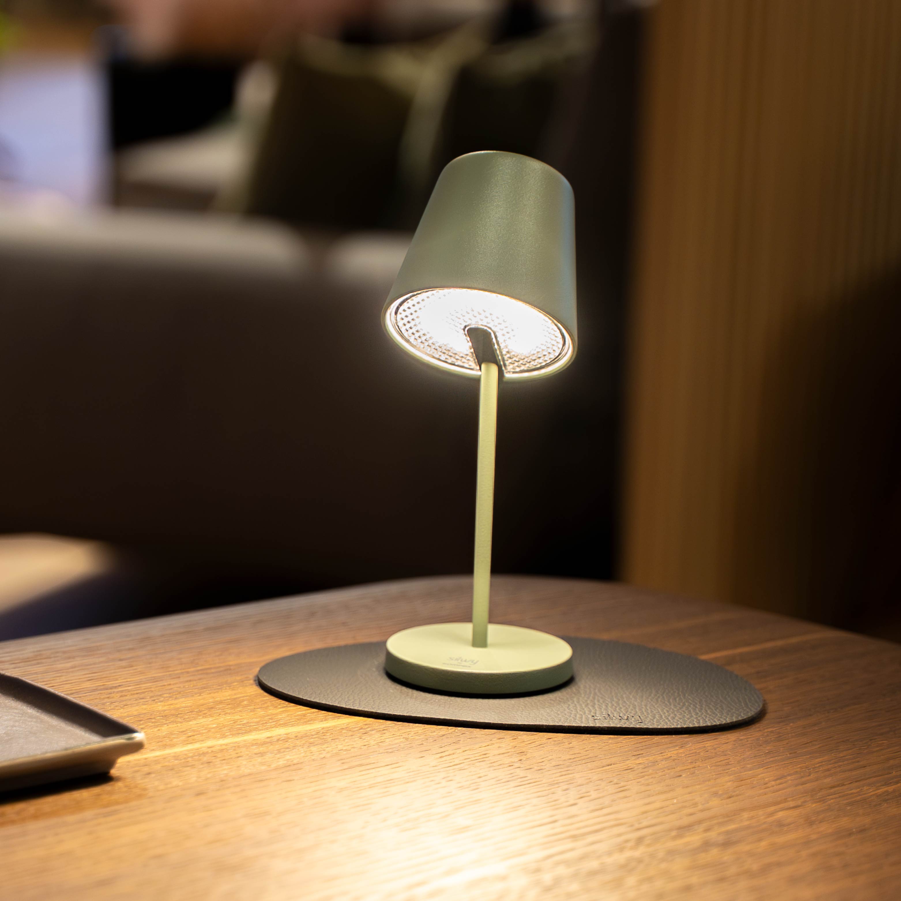 Magnetic lamp PORTOFINO OLIVE including placemat and pad