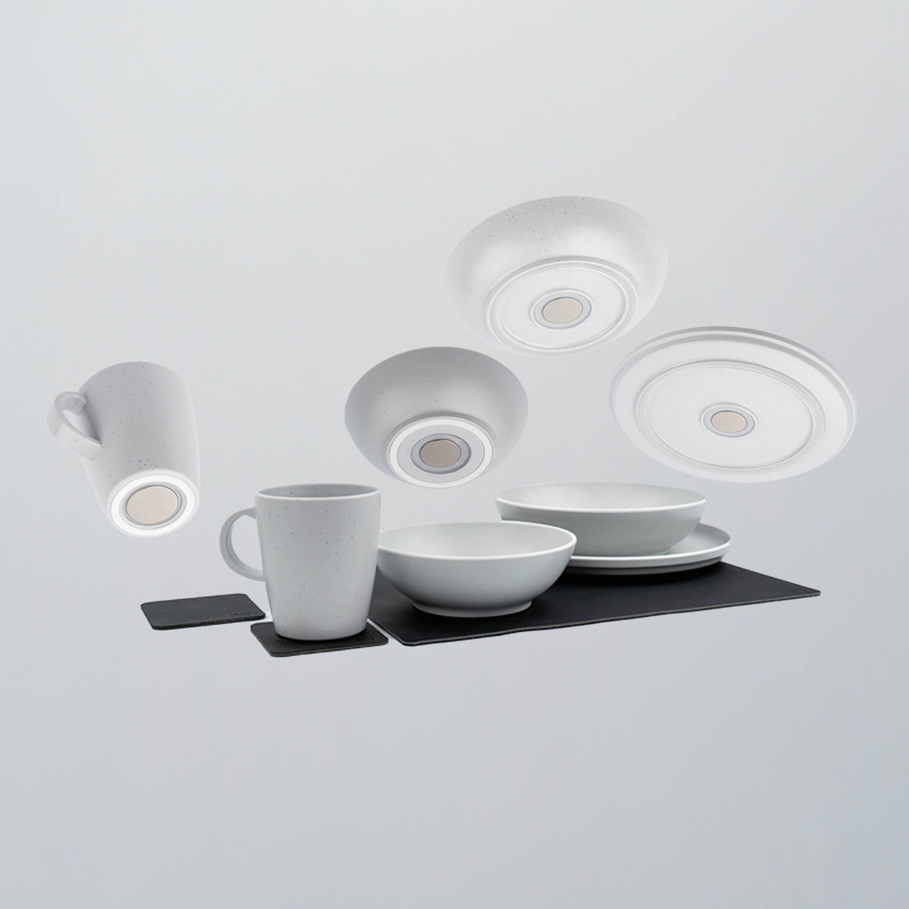 Magnetic plastic set white cut-out image