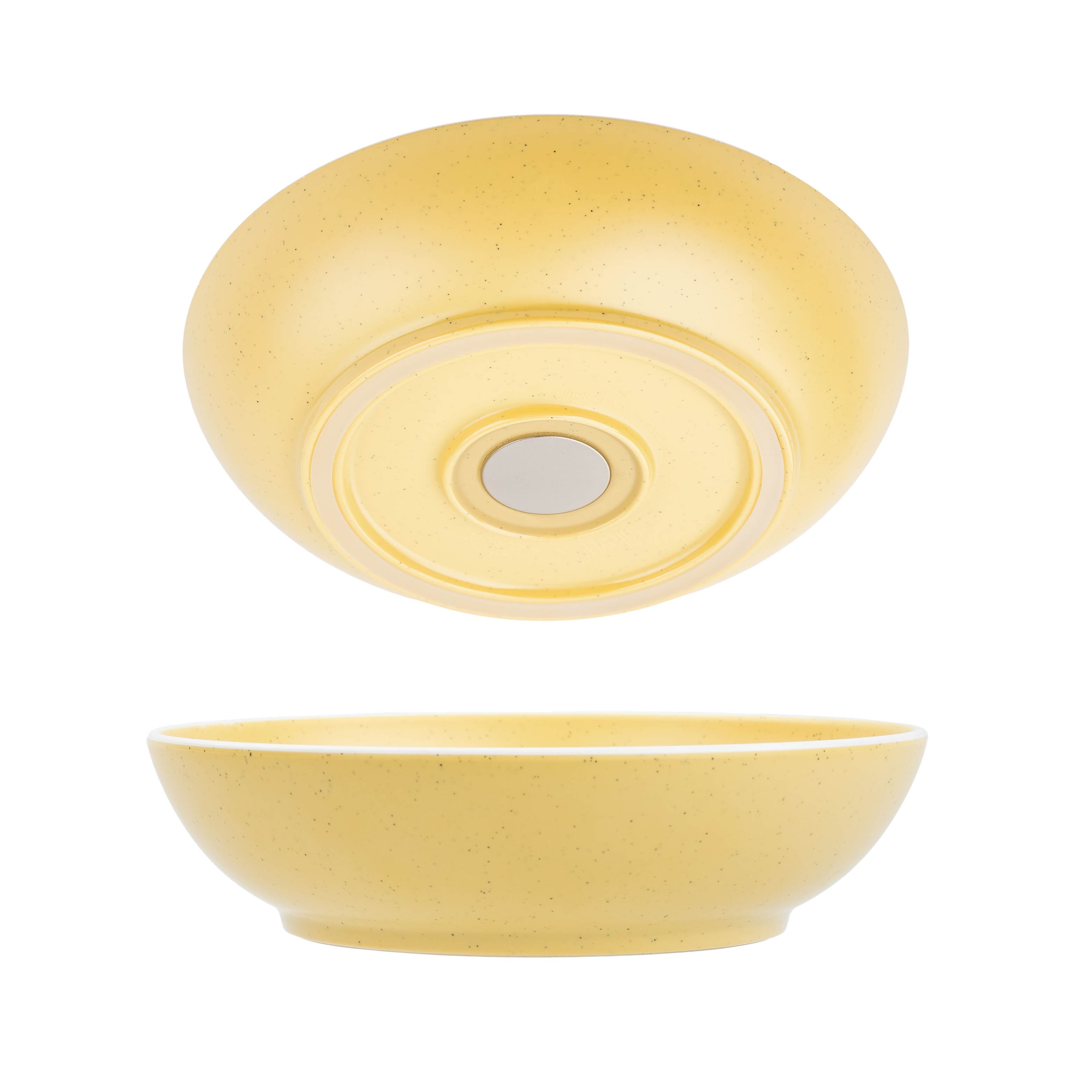 Plastic Foodbowl Yellow clipping image