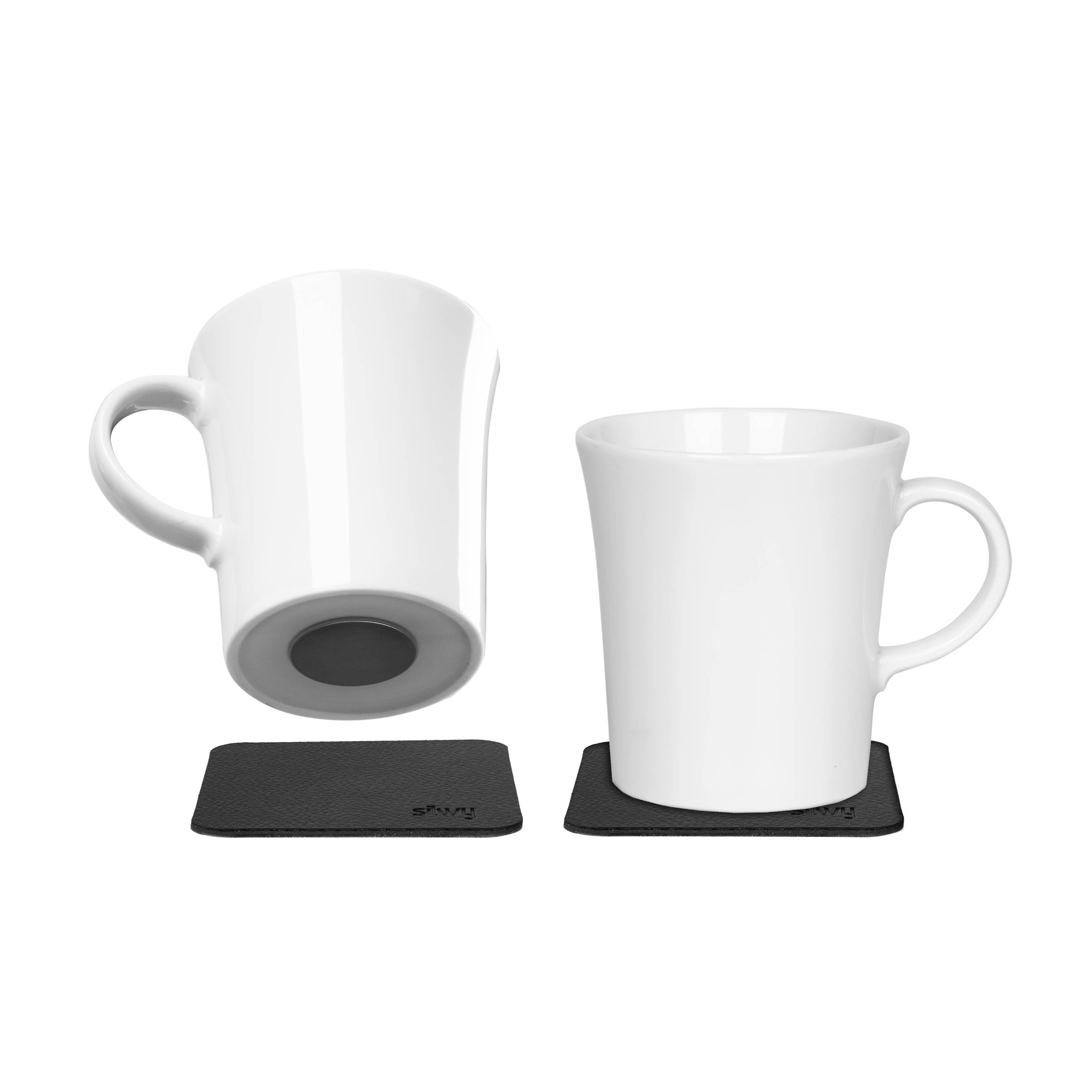 Porcelain cups with magnet on the Metal-Nano-Gel-Pads