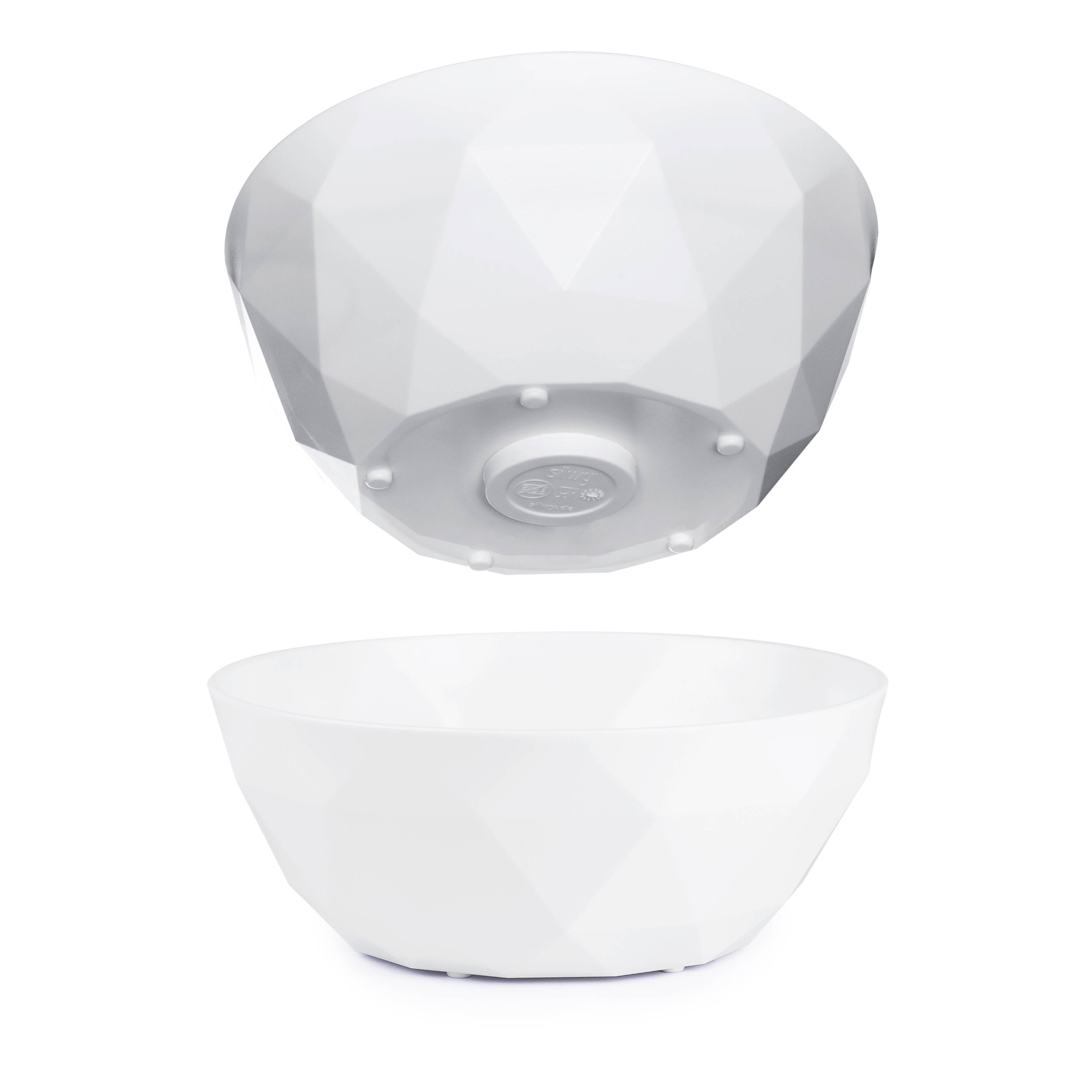 Cut-out magnetic plastic bowls
