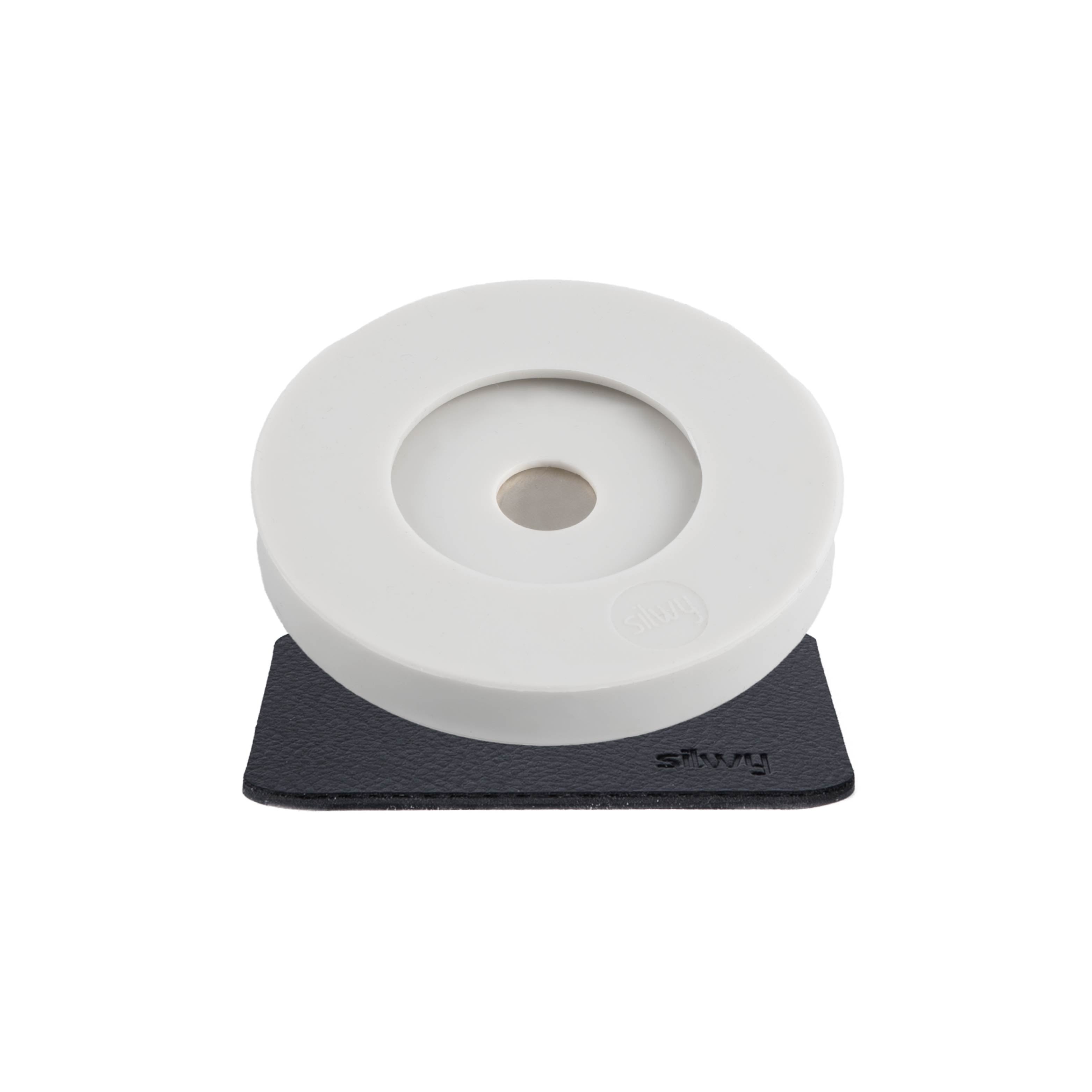 Magnetic adapters for Stemmed glasses Grey incl. pad 