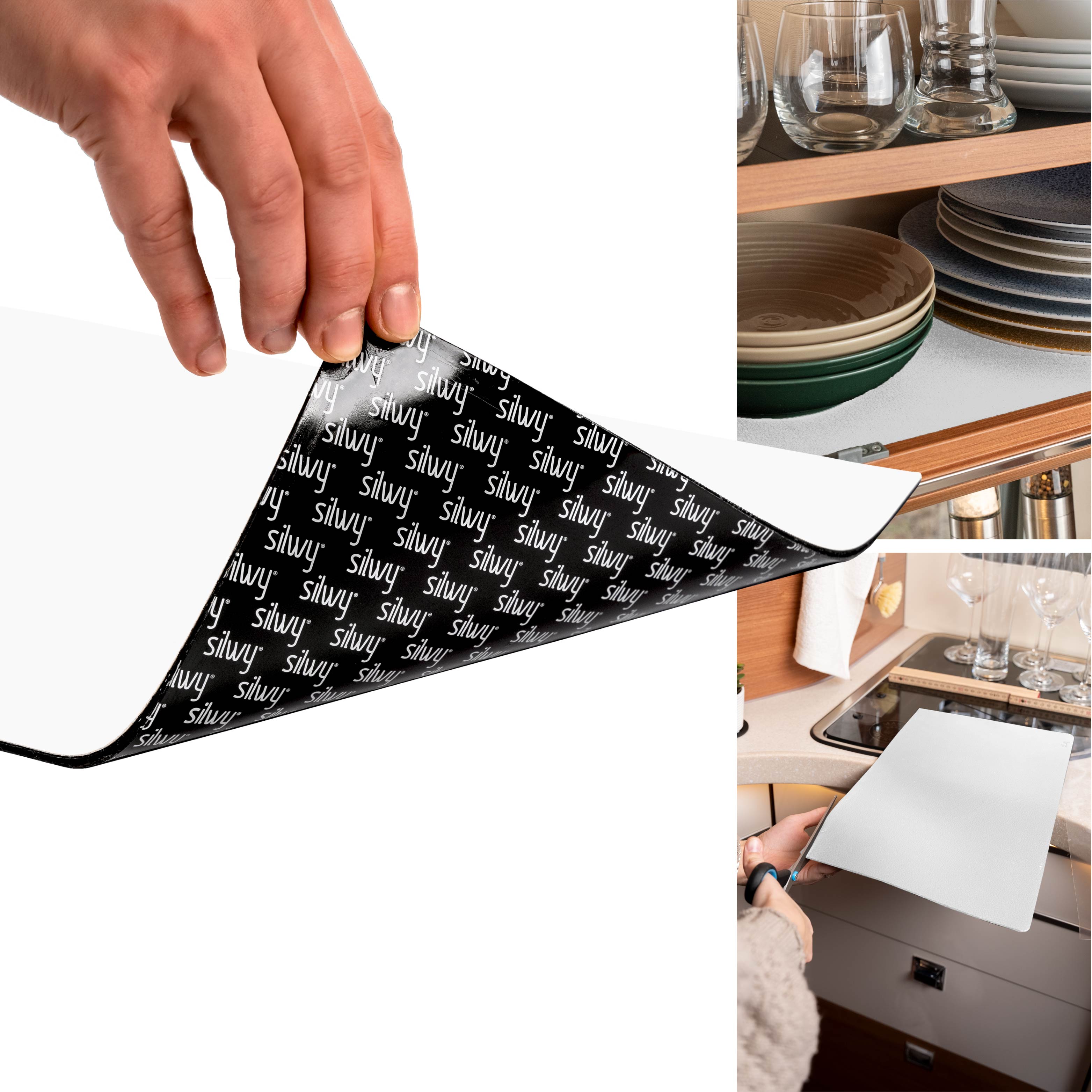 Matte white clipping plate