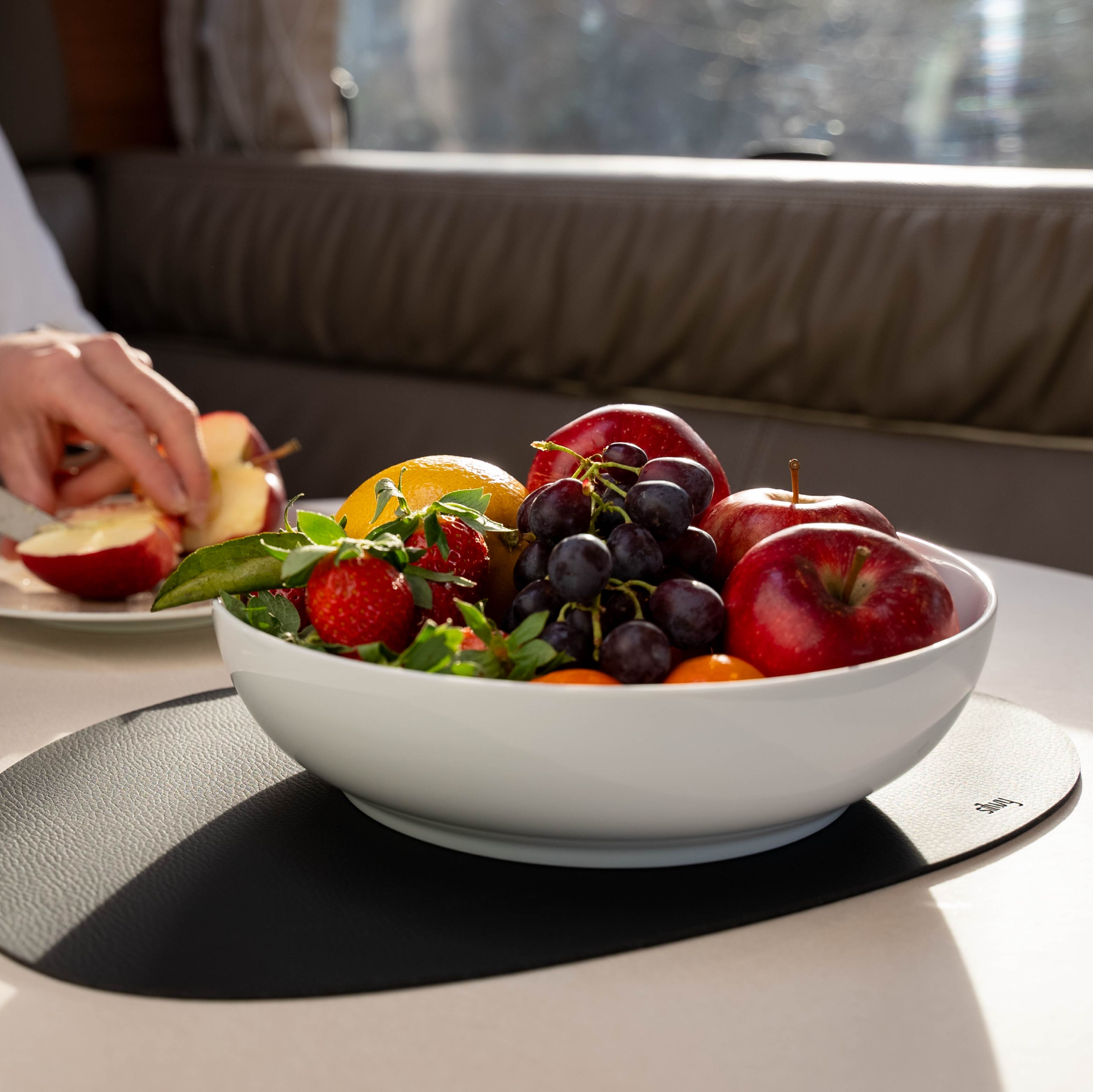 placemat with magnetic tray