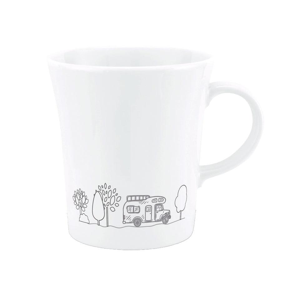 Magnetic porcelain cup CAMPING without pad