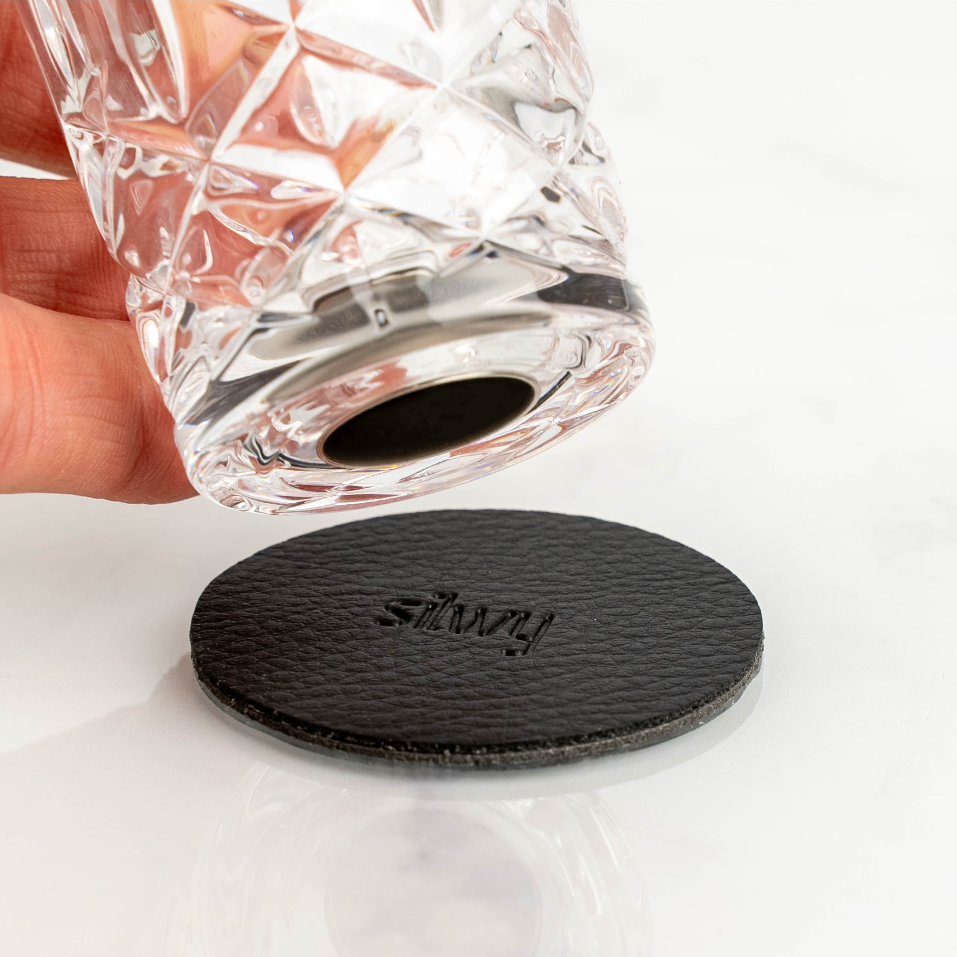 Close-up structure crystal glass