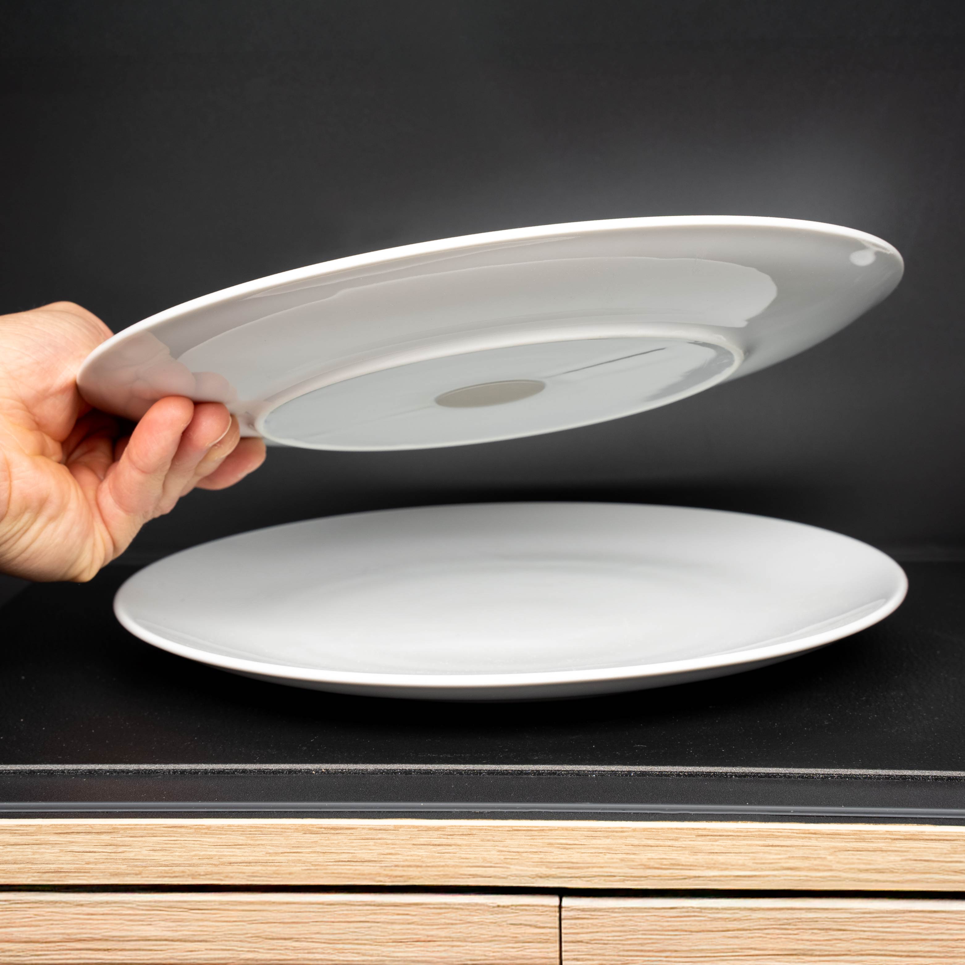 Magnetic porcelain Plates white cupboard shelf