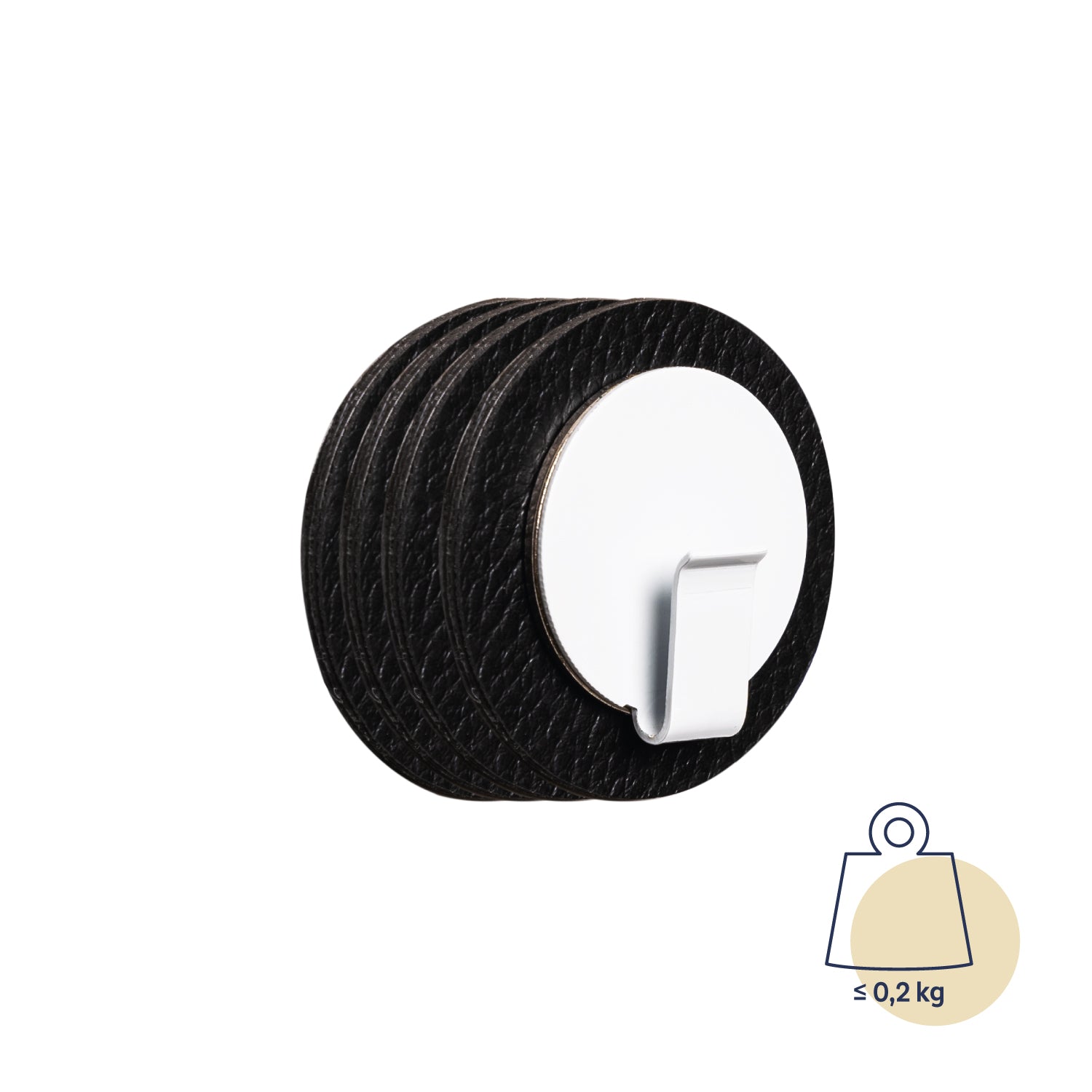 Magnetic hook Clever clipping plate including pads, holds up to 0.2 kg each
