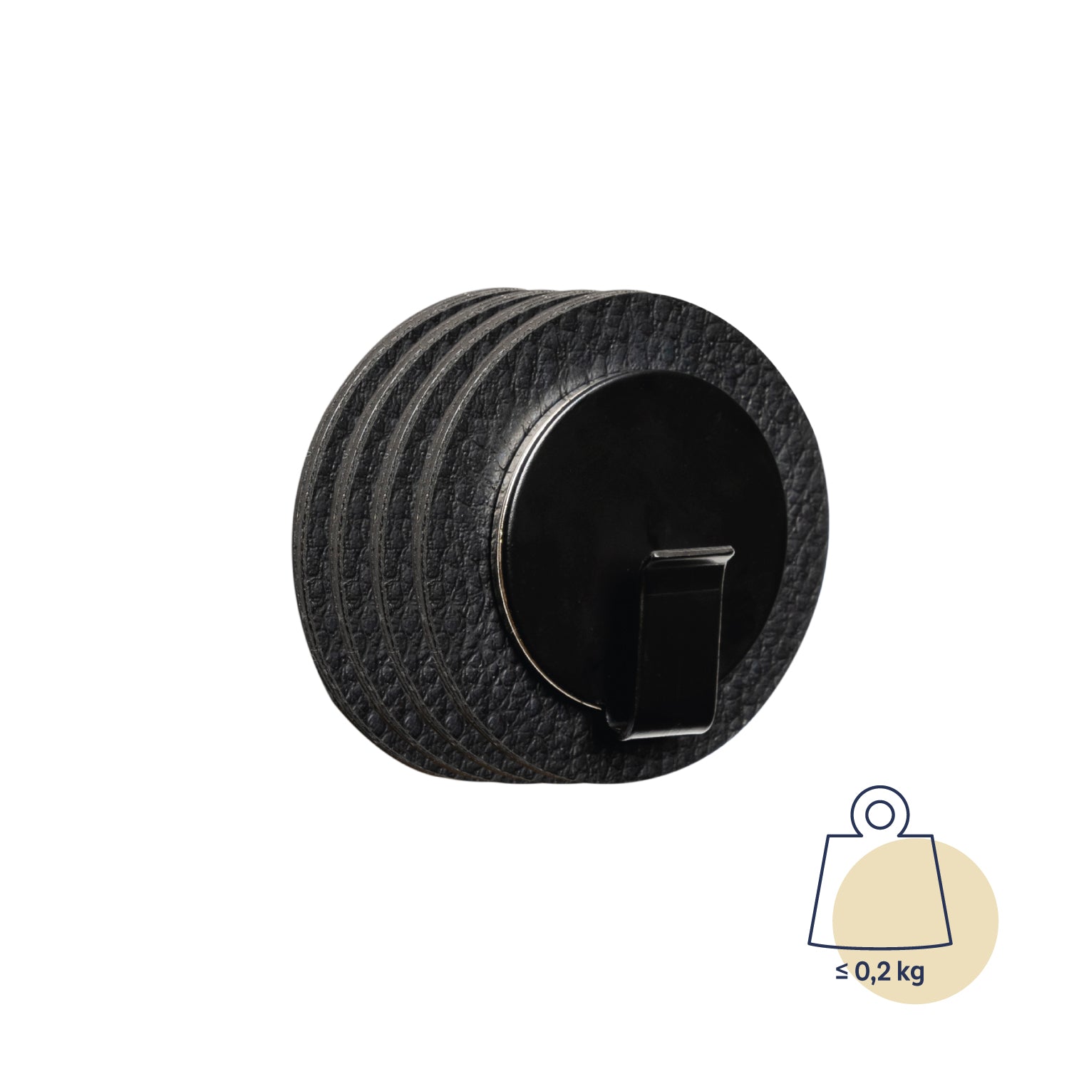 Magnetic hook Clever clipping plate including pads, holds up to 0.2 kg each