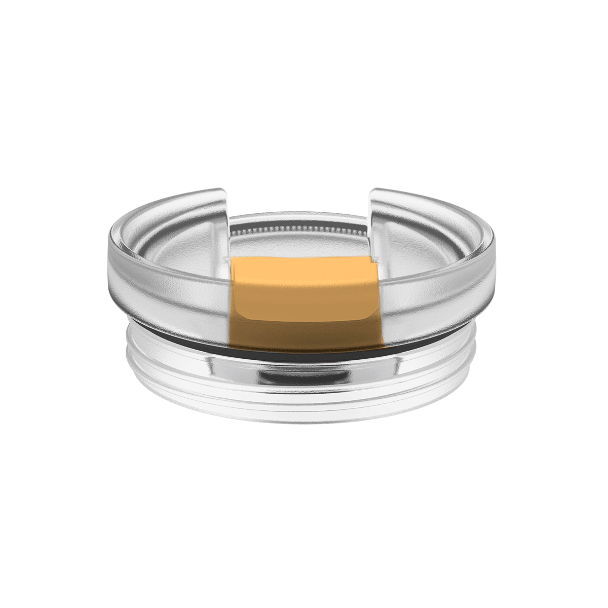 Free-standing lid thermo mug in the color SUNRISE