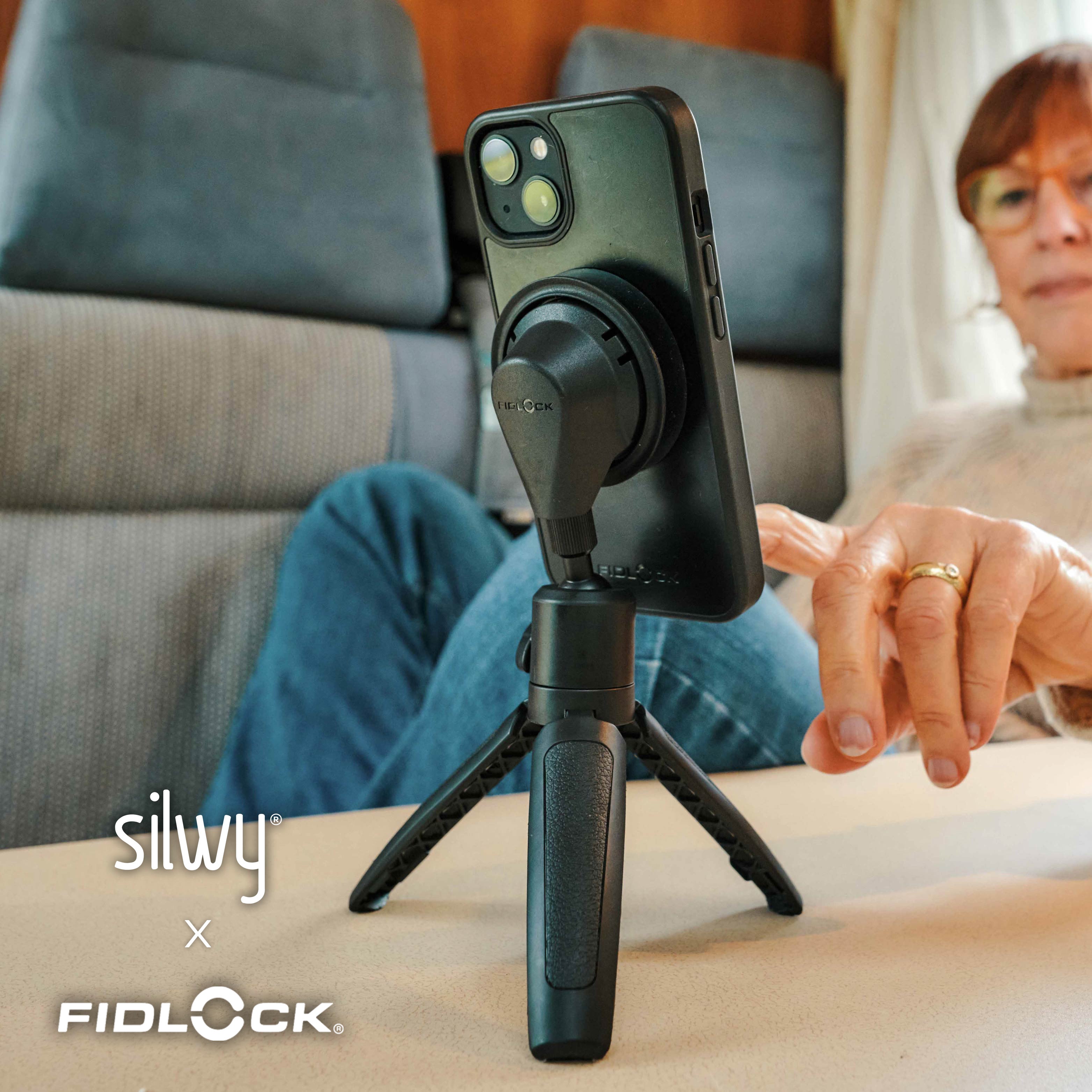 Magnetic cell phone holder FIDLOCK VACUUM mini tripod base
