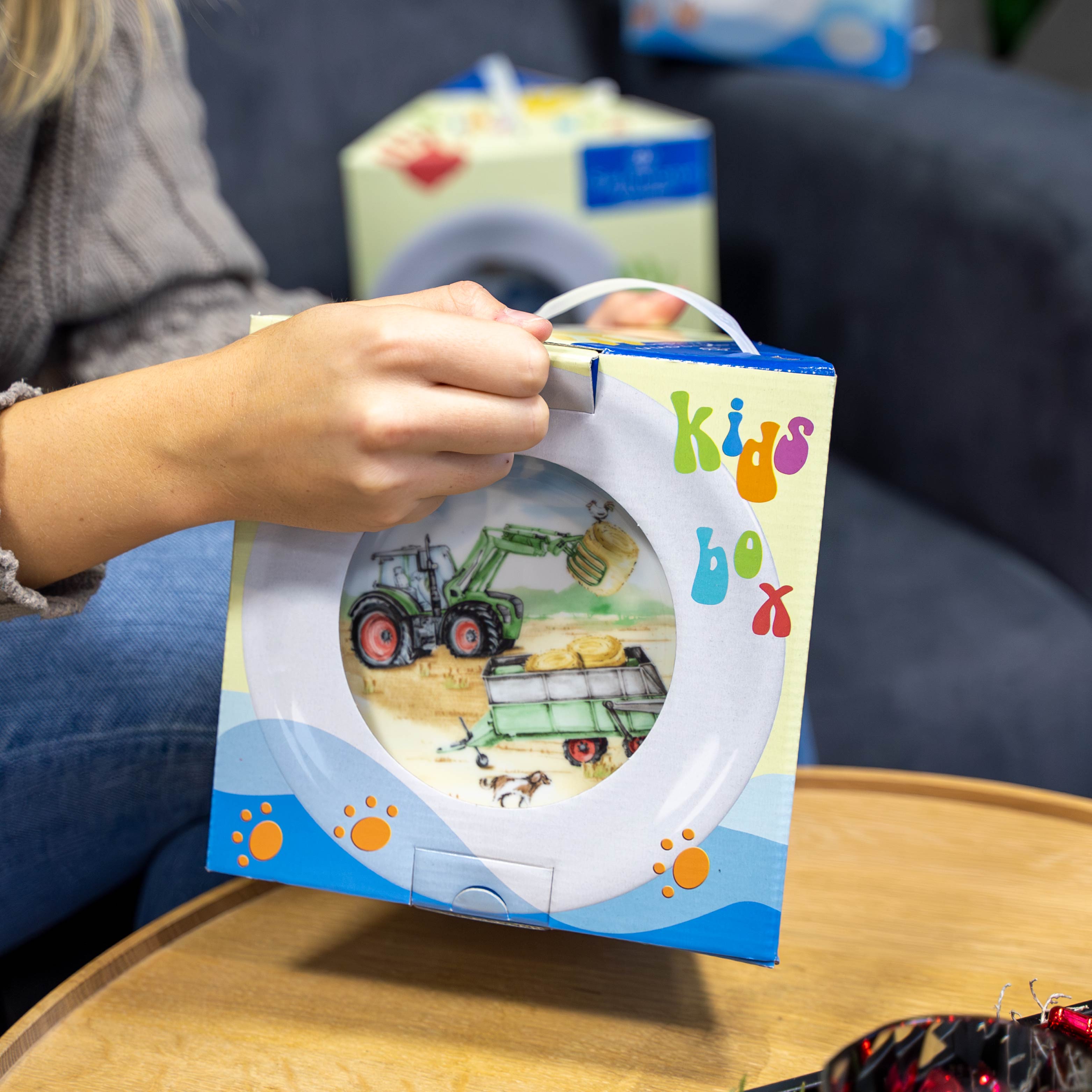 Embalaje de la colección de vajilla infantil