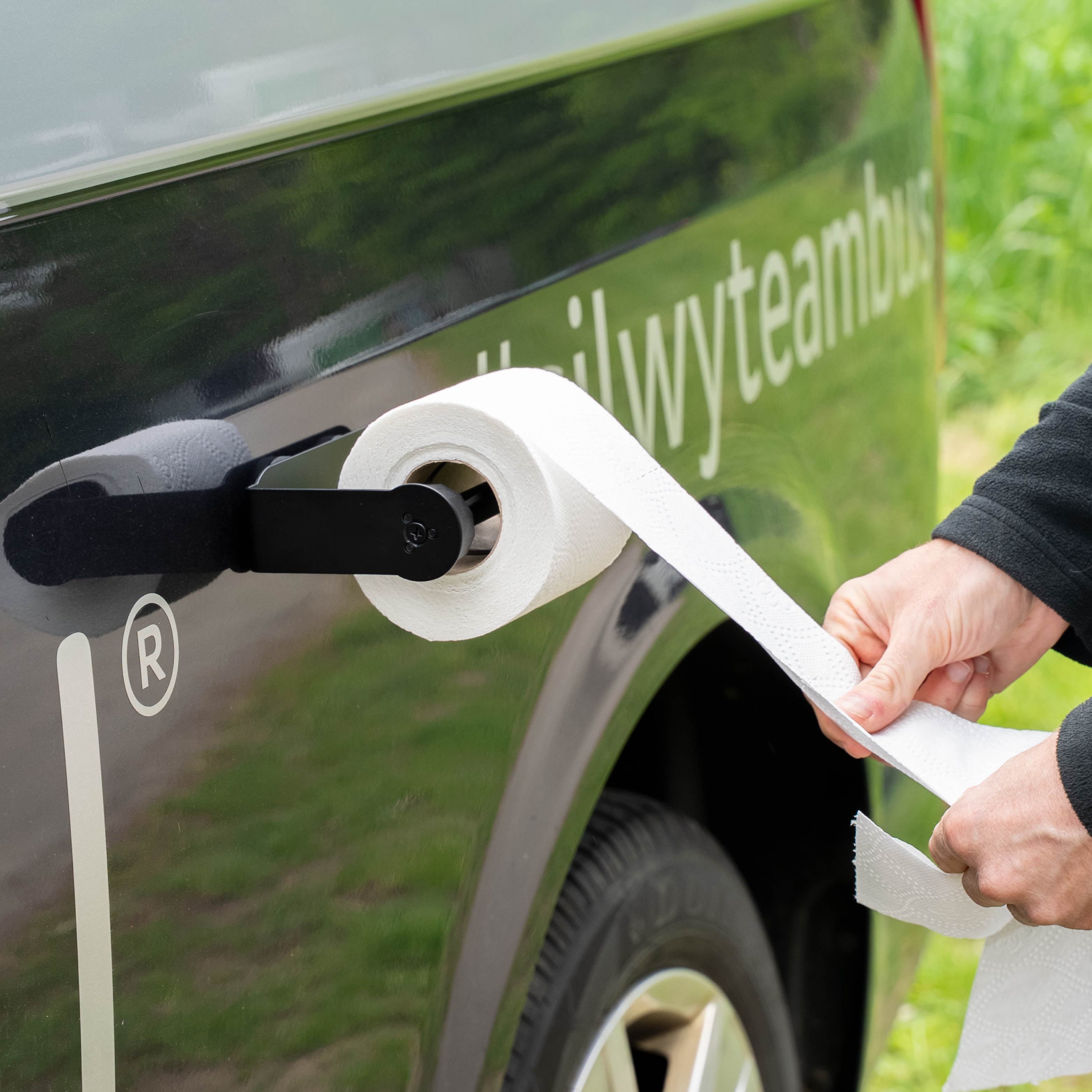 Portarrollos de papel higiénico en Multivan, rollo de papel