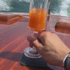 Video Vaso magnético de plástico champán incl. nano-gel metálico almohadilla sobre barco 