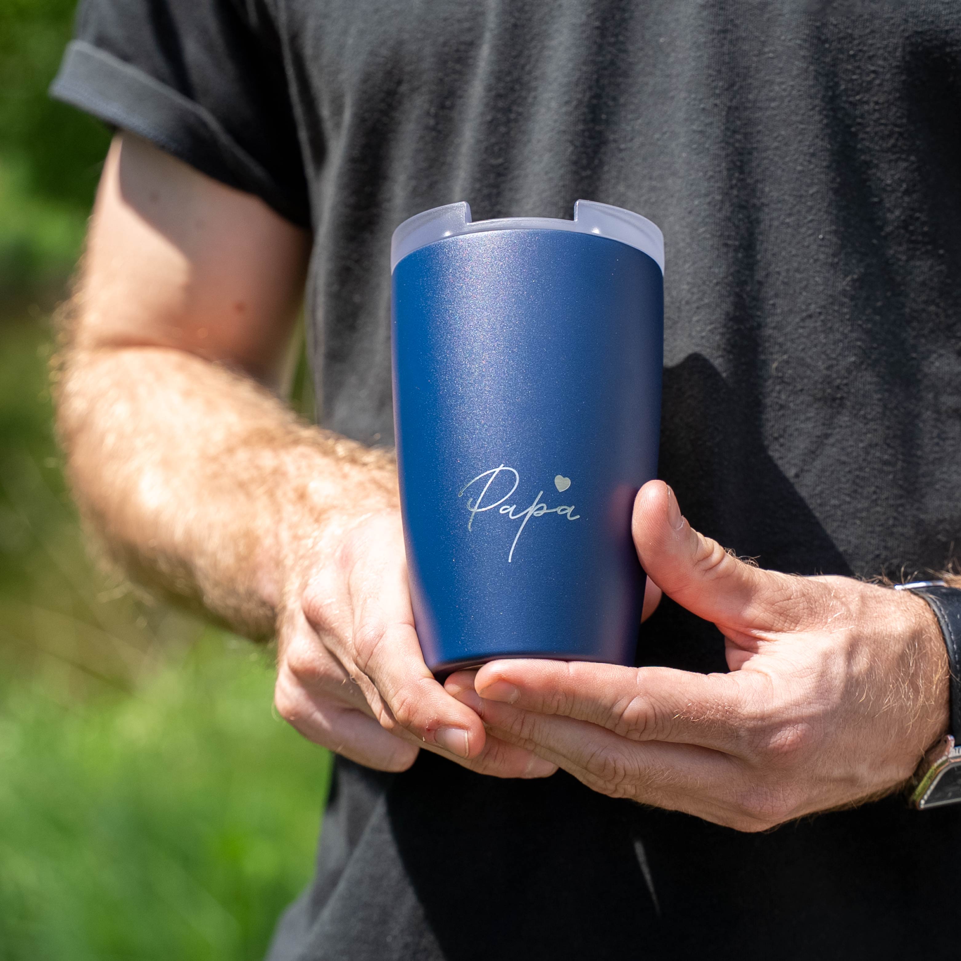 Thermocup MIDNIGHT avec gravure PAPA