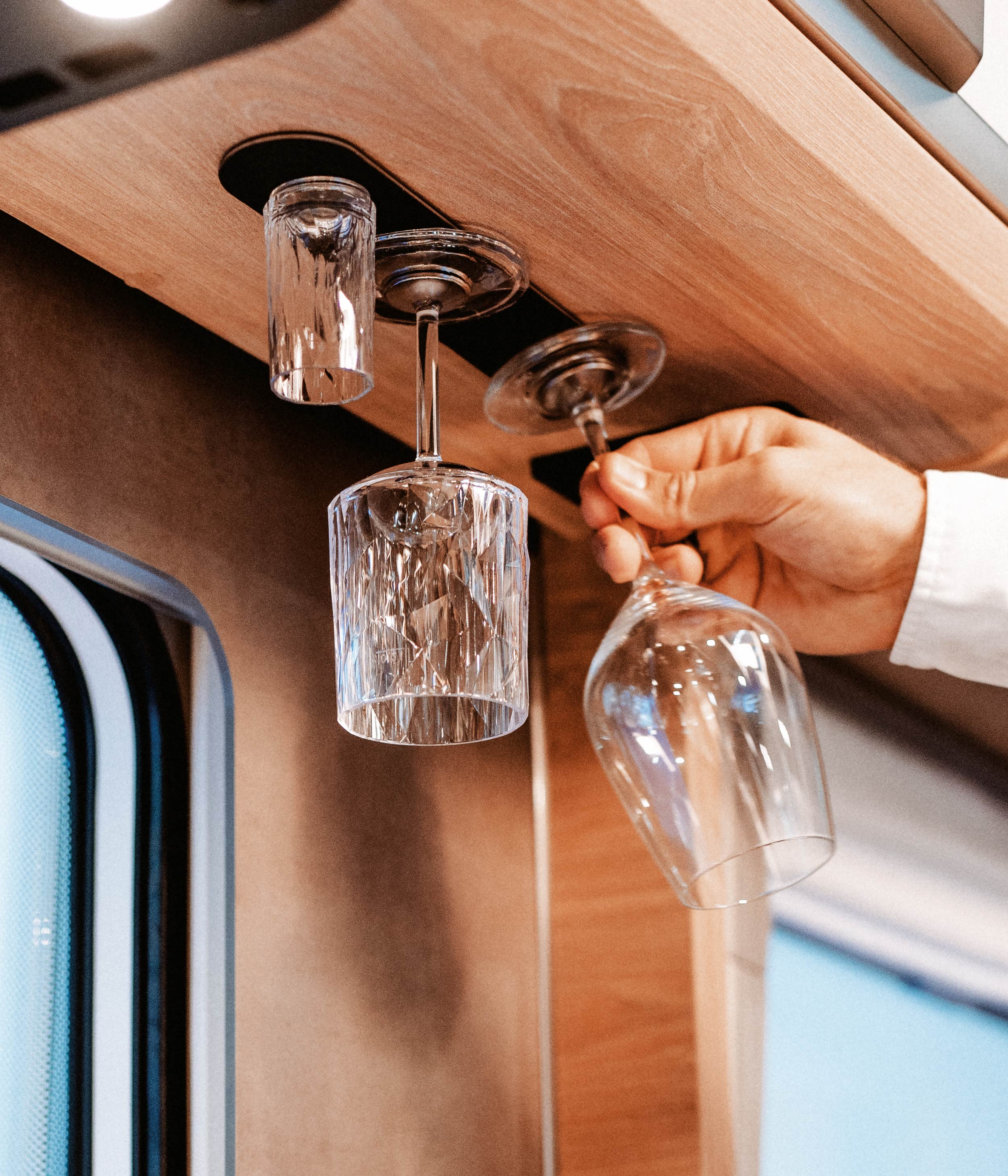 Verres Magnétiques fixés à la Barre Métallique