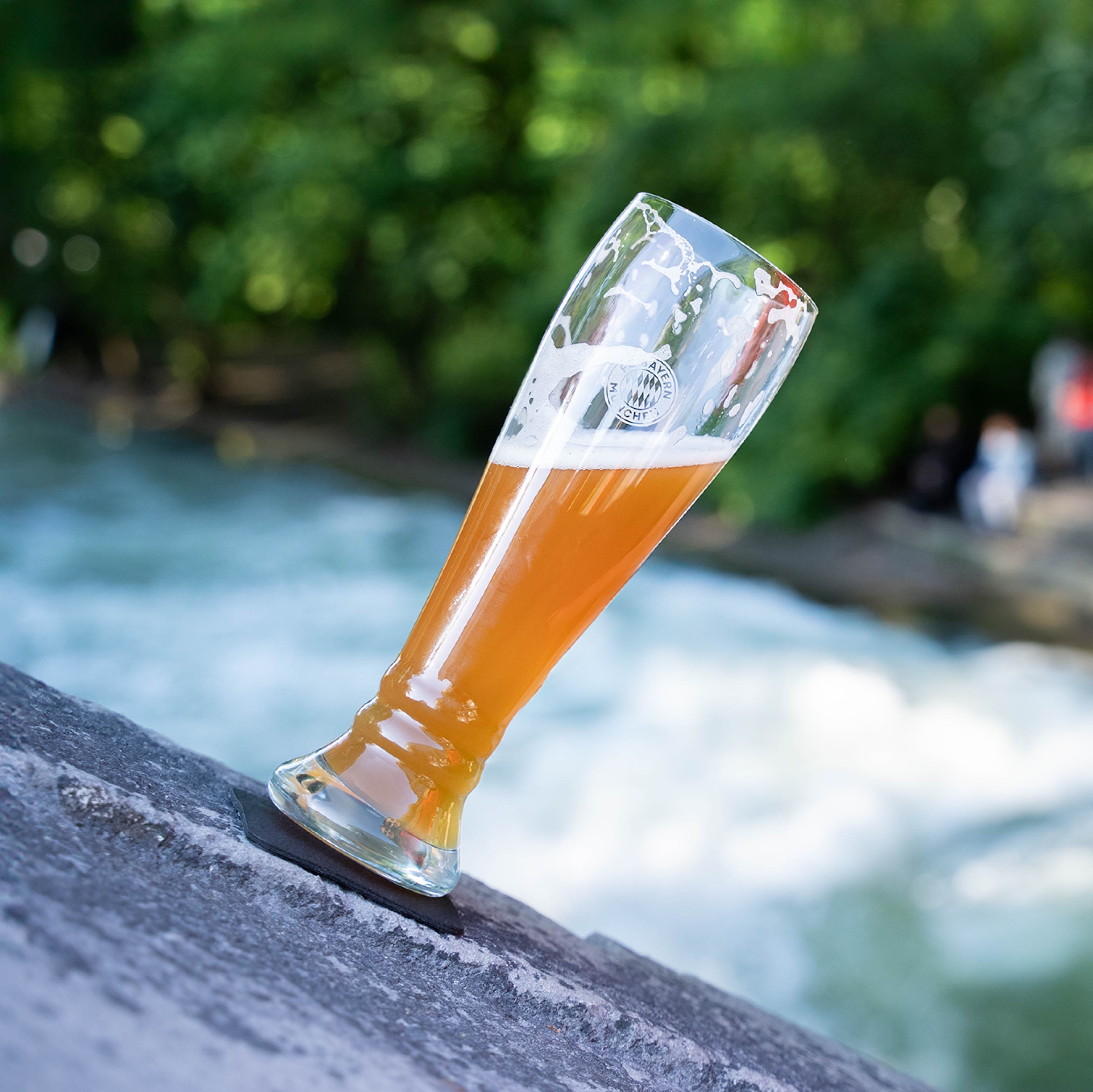 Bicchiere da birra di grano magnetico con logo FC Bayern Monaco 