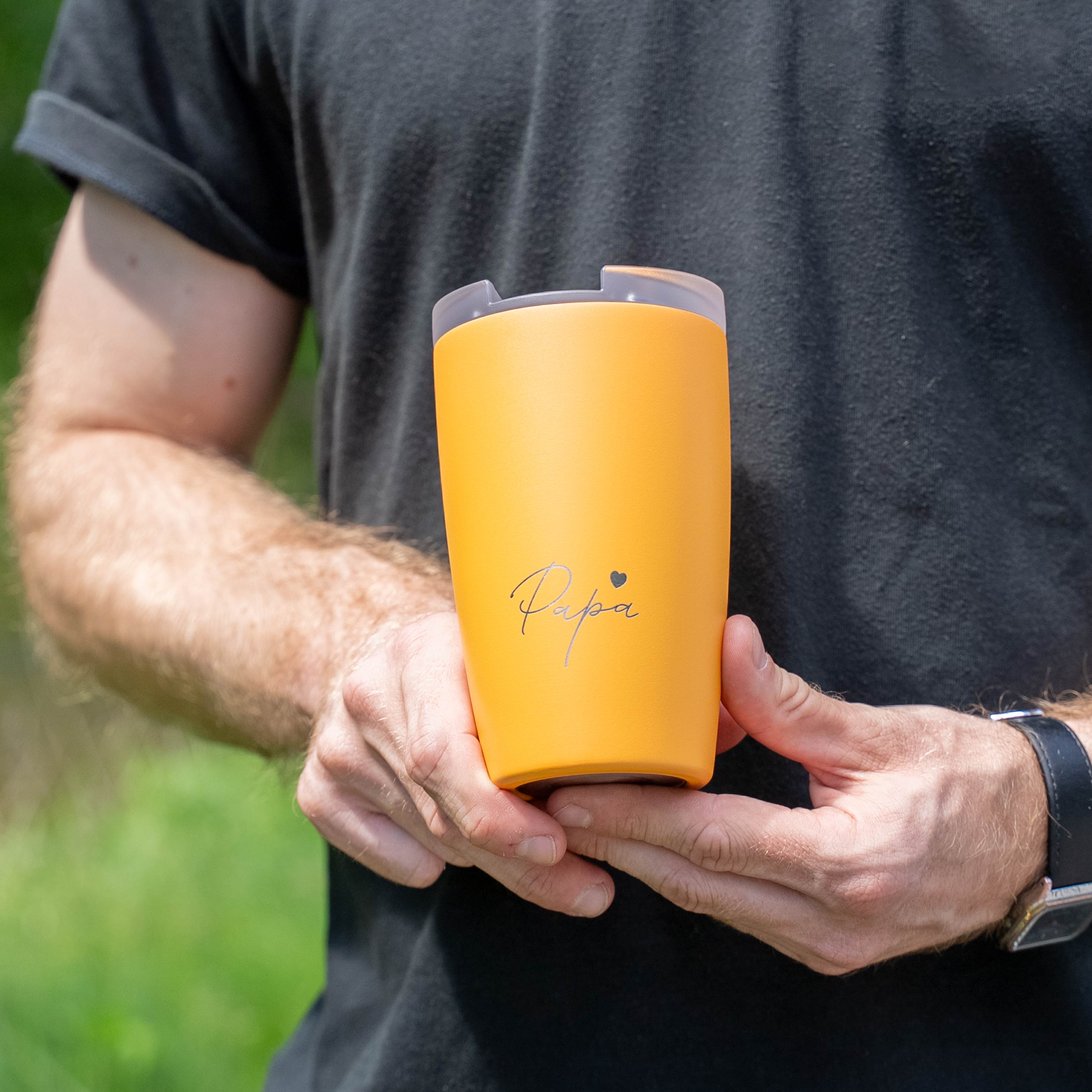 Tazza termica SUNRISE con incisione PAPA