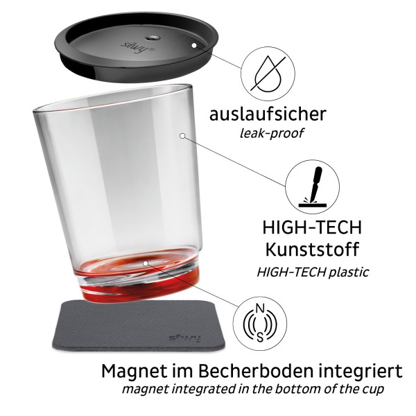 Magnet-Trinkbecher MULTICOLOUR