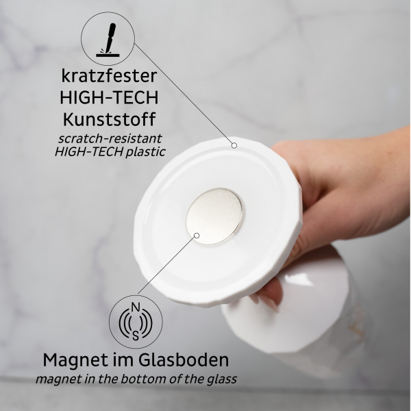 Magnetic Plastic Glass WINE &quot;CHEERS&quot; 0,3l