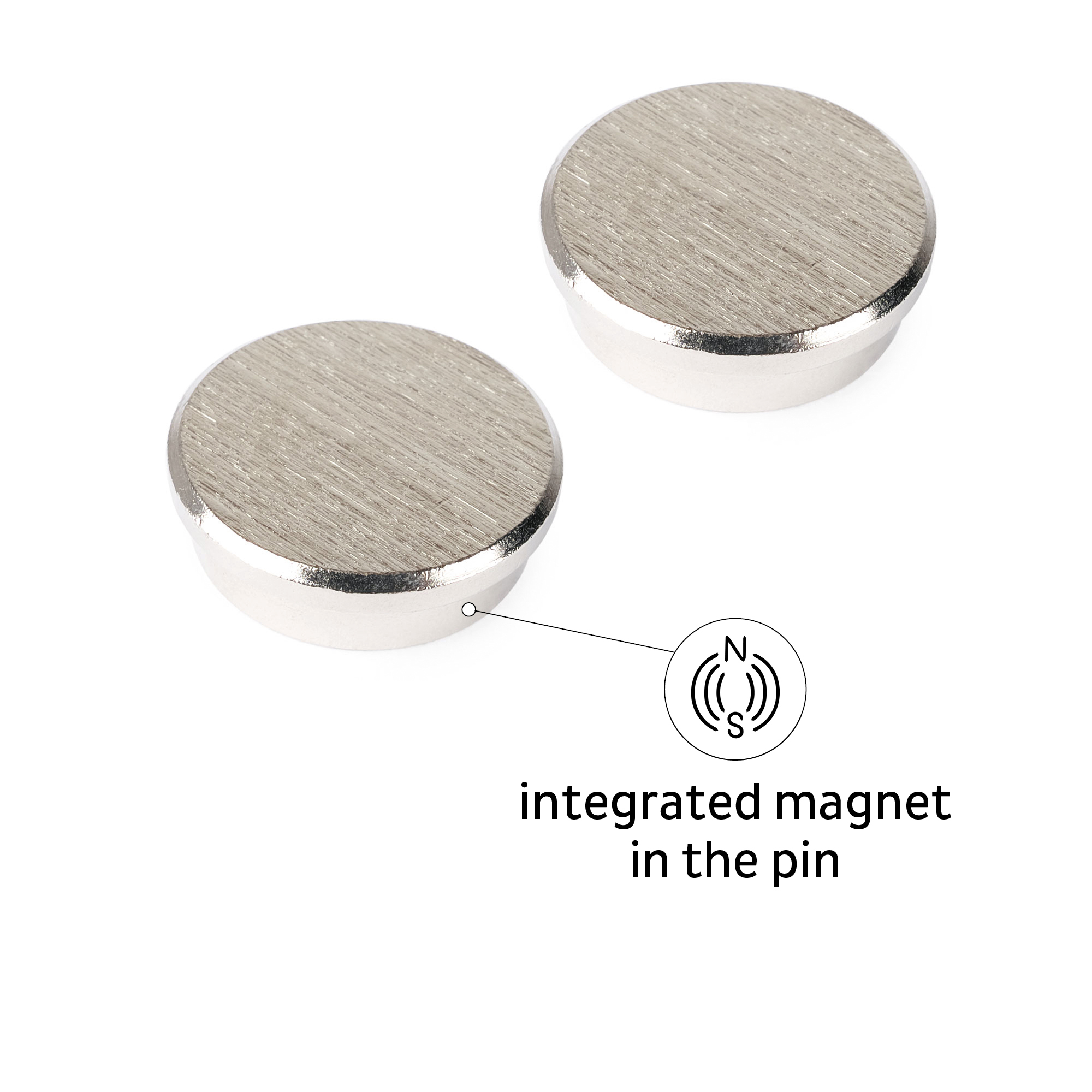 Maße 10mm Smart Pin Logo silbern 