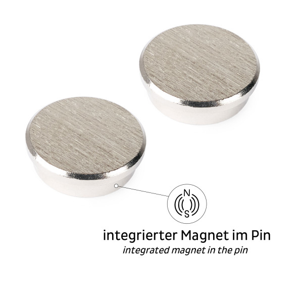 Magnet-Pins SMART inkl. Pads WHITE