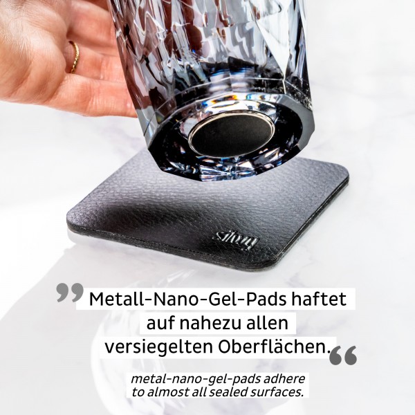 Metall-Nano-Gel-Pads (eckig) BLACK